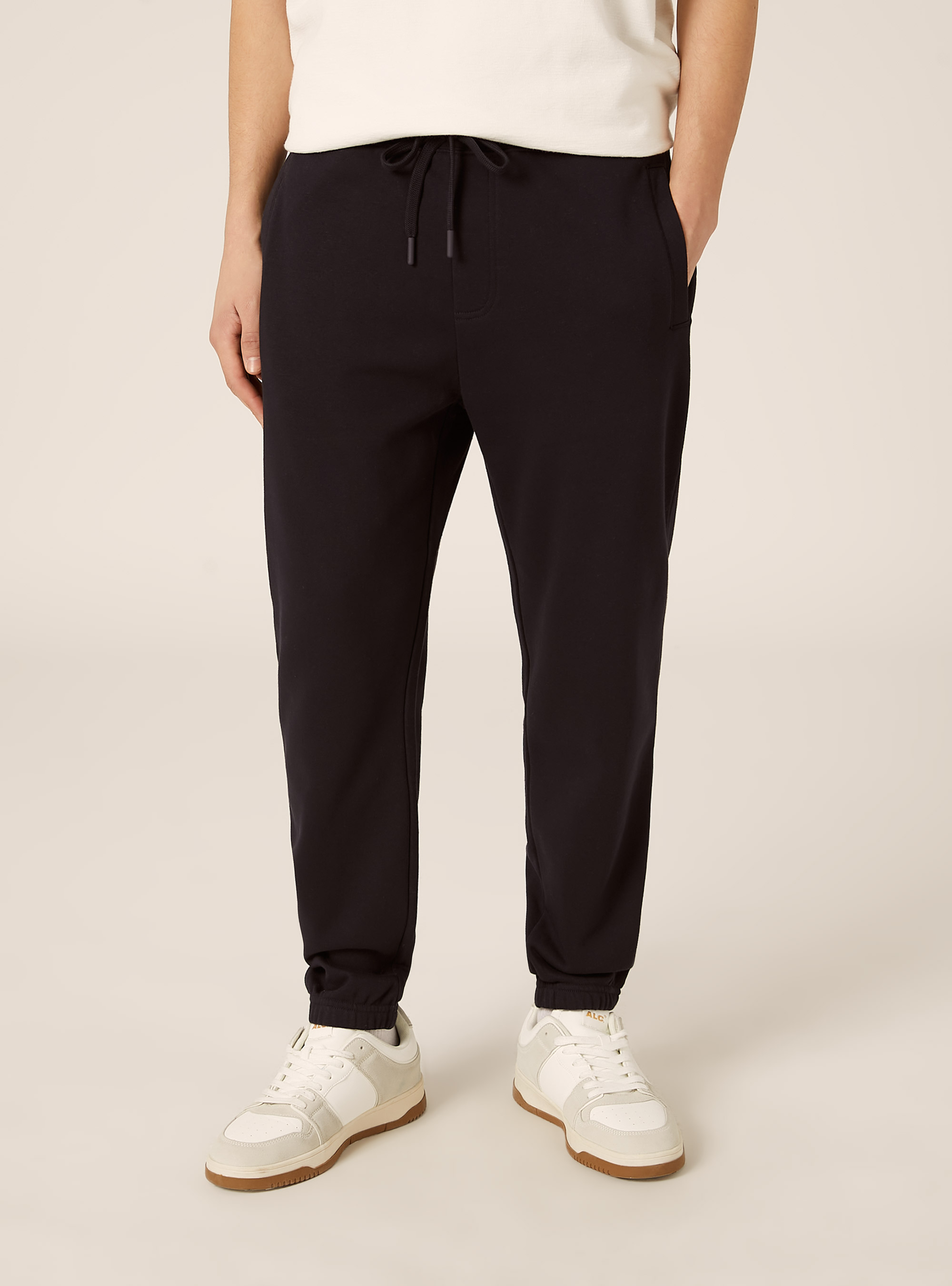 Pantaloni jogger in felpa, NA1 NAVY DARK