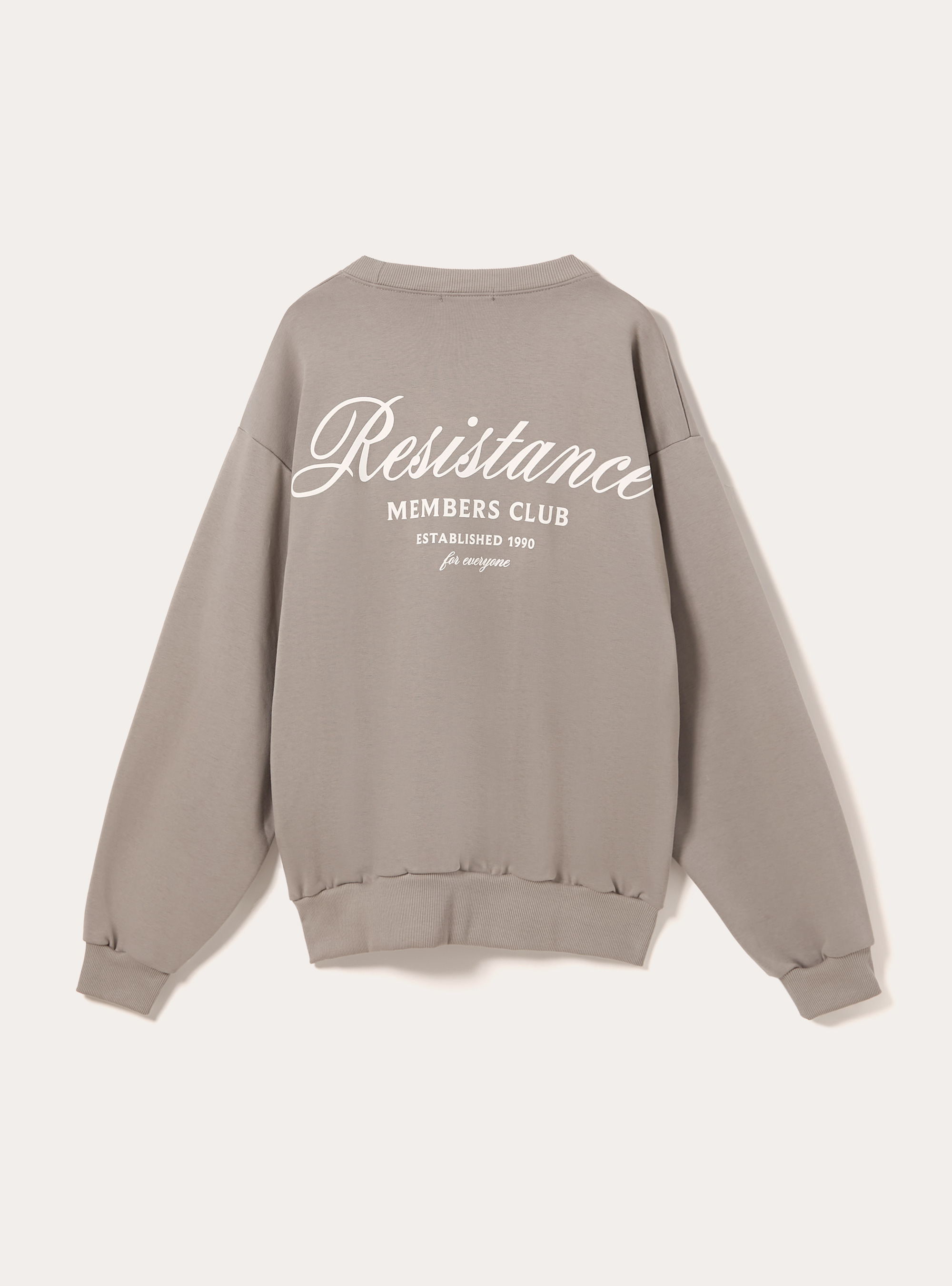 Boxy fit sweatshirt with print, GY2 GREY MEDIUM