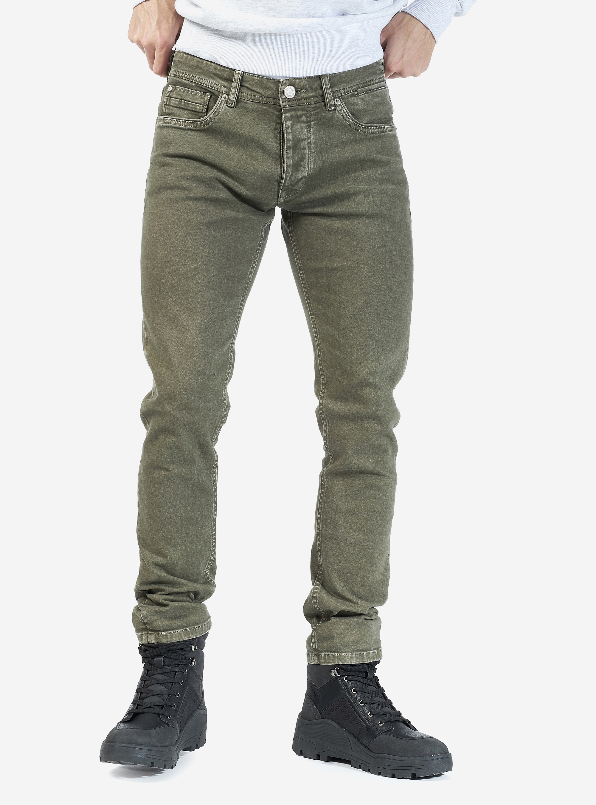 STRETCH-HOSE AUS TWILL, C622 KAKY