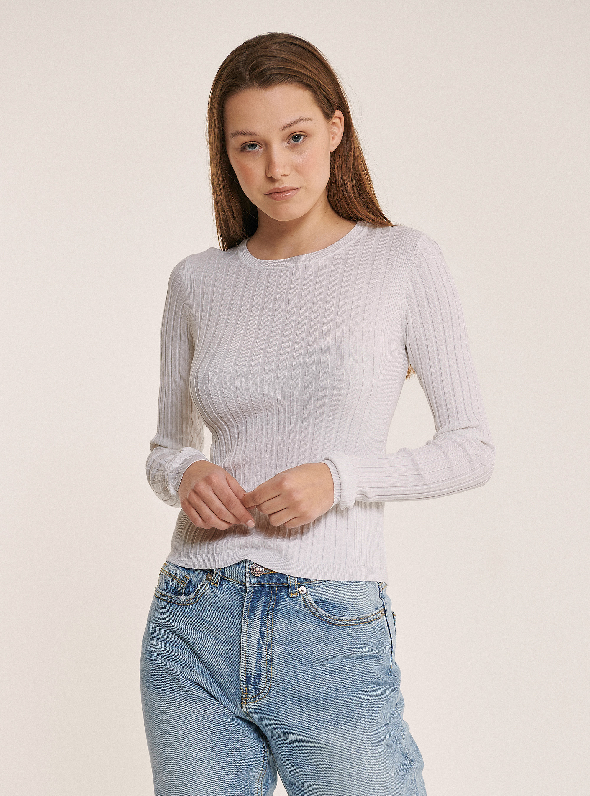 Jersey acanalado, C148 ICE MELANGE