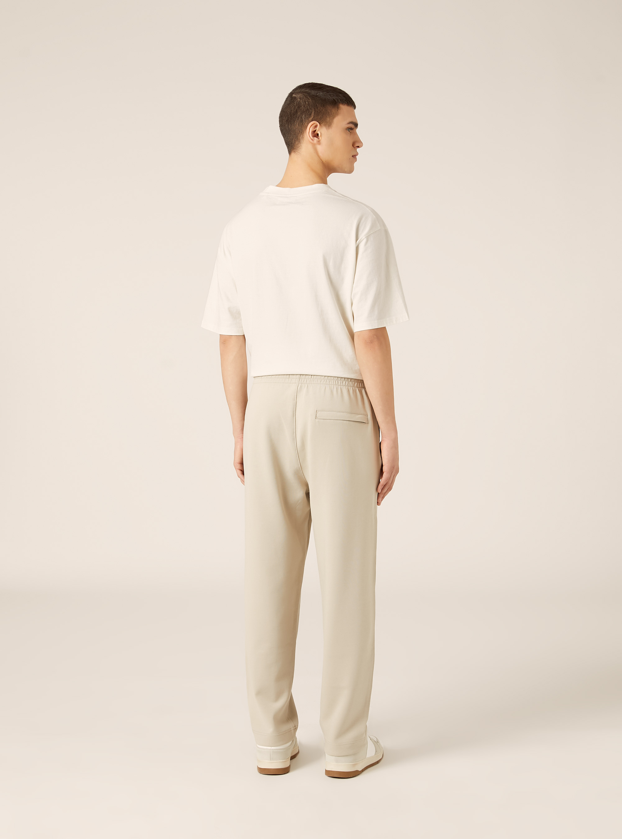 Soft touch technical jogger pants, BG1 BEIGE DARK