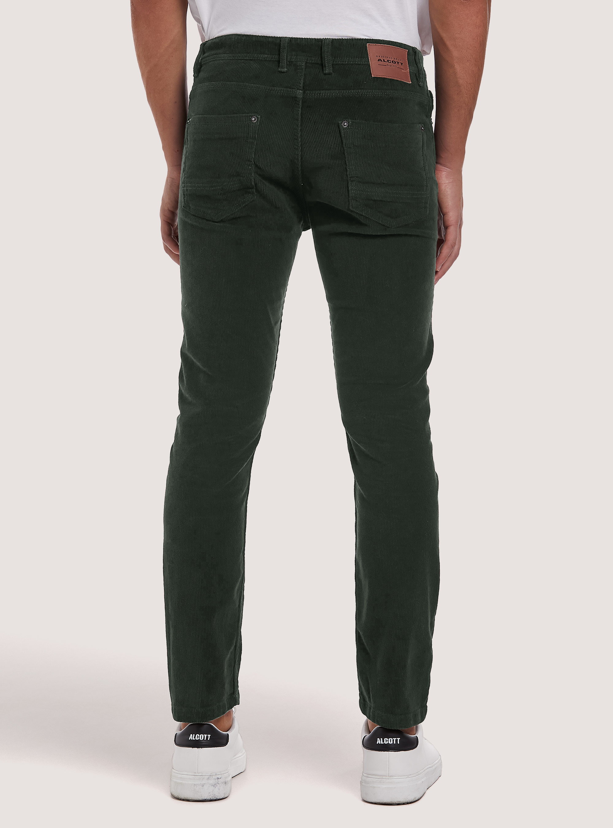 Corduroy skynny fit trousers, KY2 KAKY MEDIUM