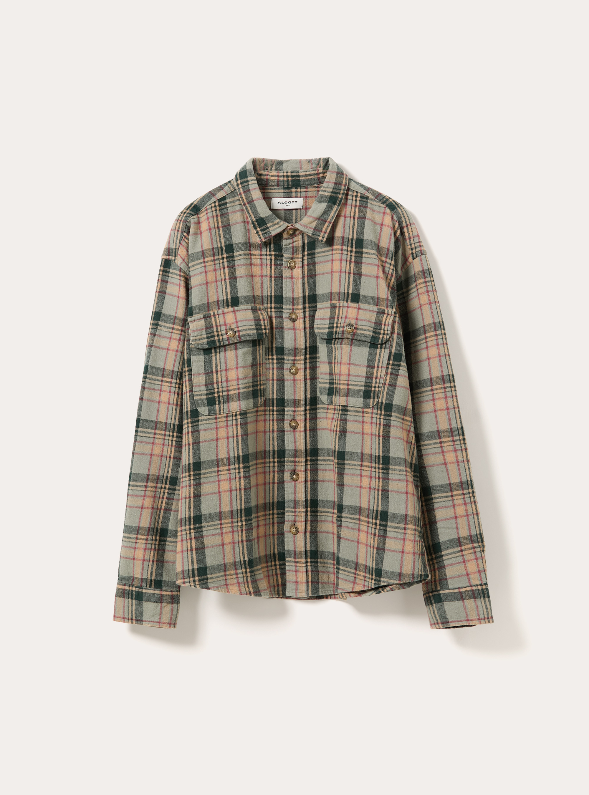 Camicia flanella quadri, GN1 GREEN DARK