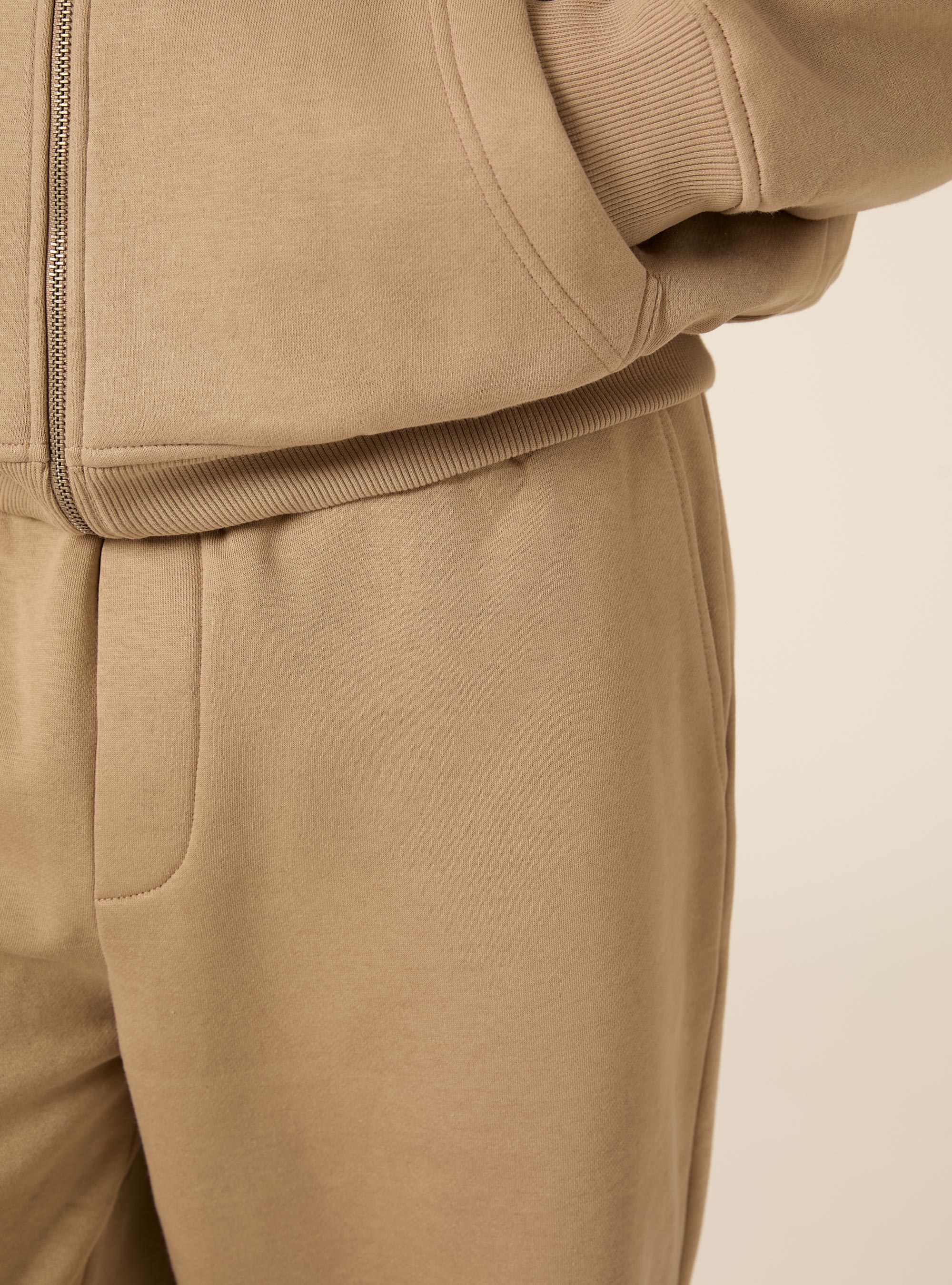 Pantaloni loose in felpa, BG2 BEIGE MEDIUM