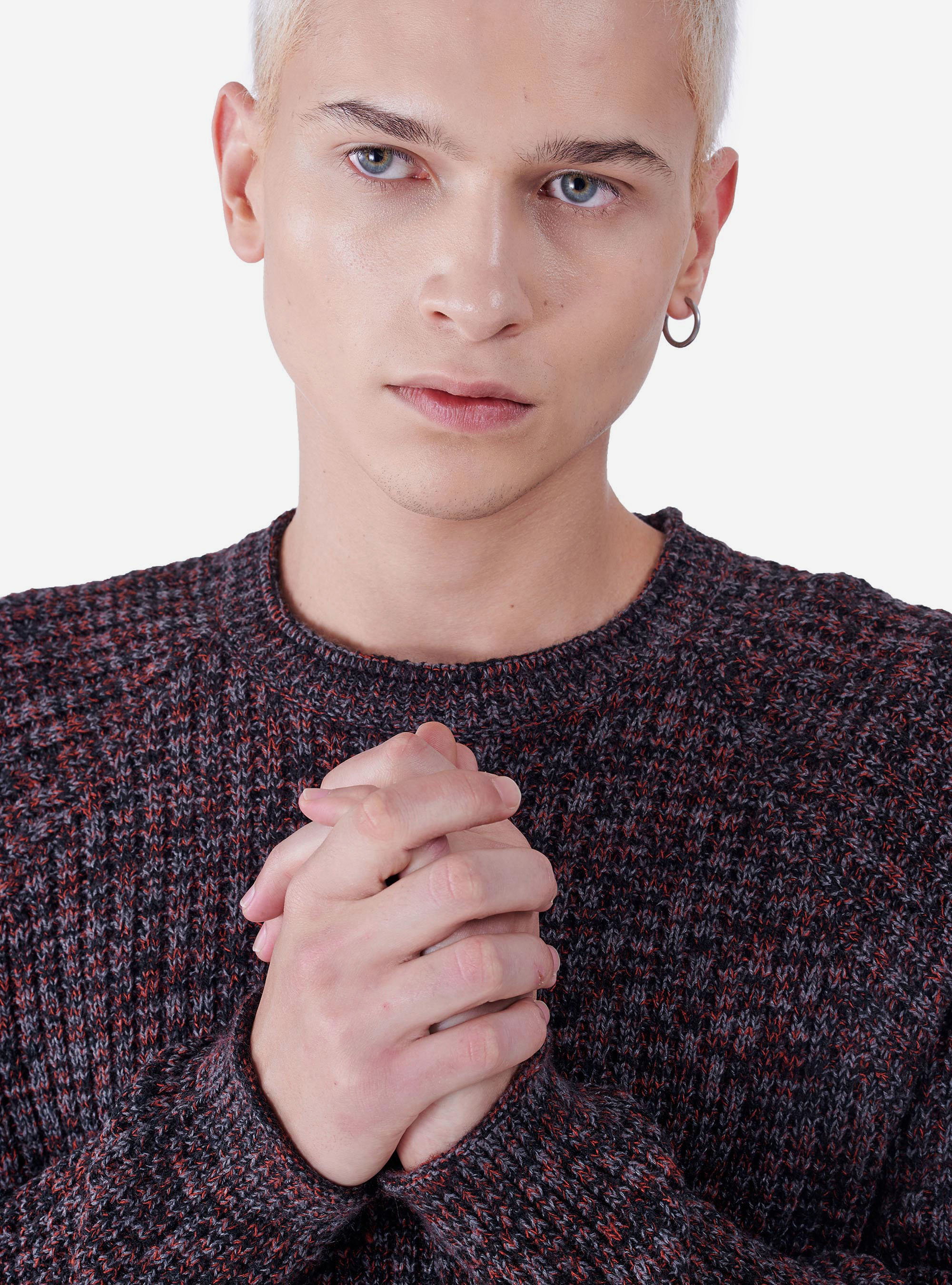 PULLOVER ROUND NECKRAGLAN, ORANGE