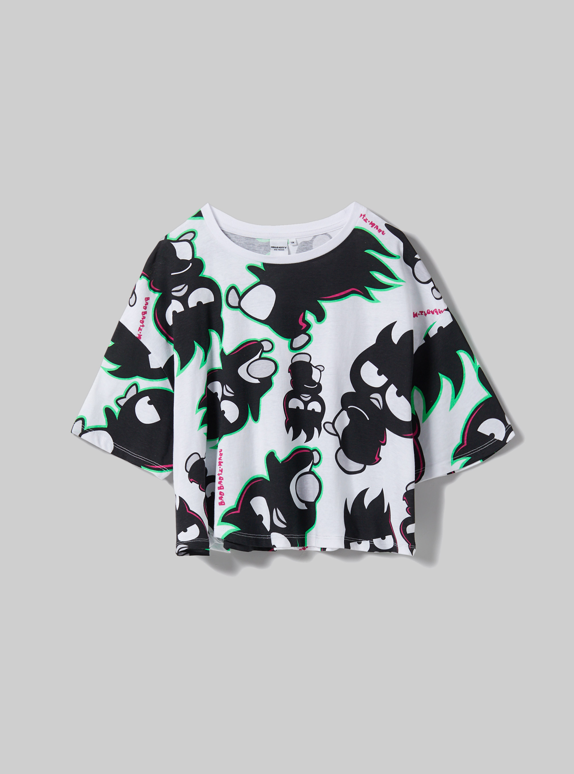 Badtz-Maru / Alcott cropped T-shirt, WH3 WHITE