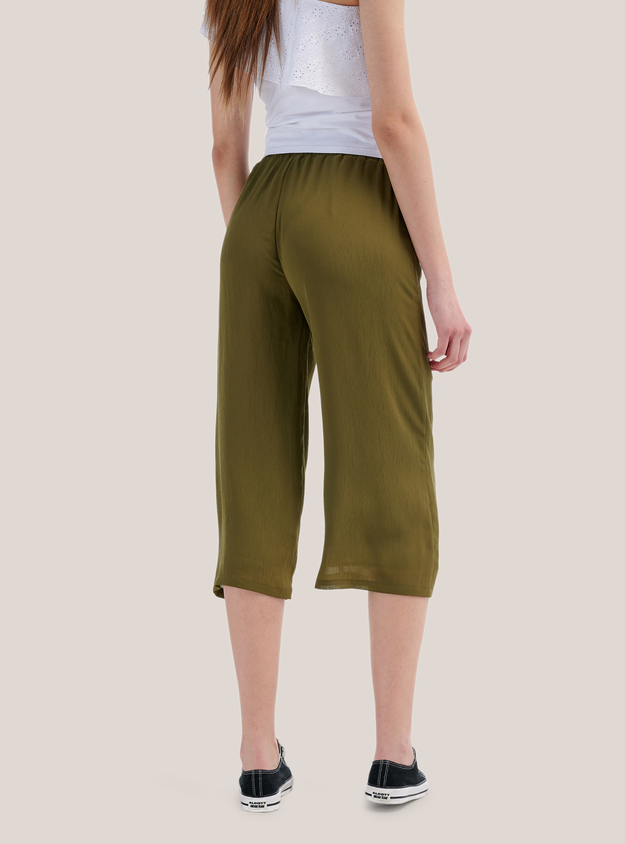Pantalon culotte coupe large confort, C6601 KAKY