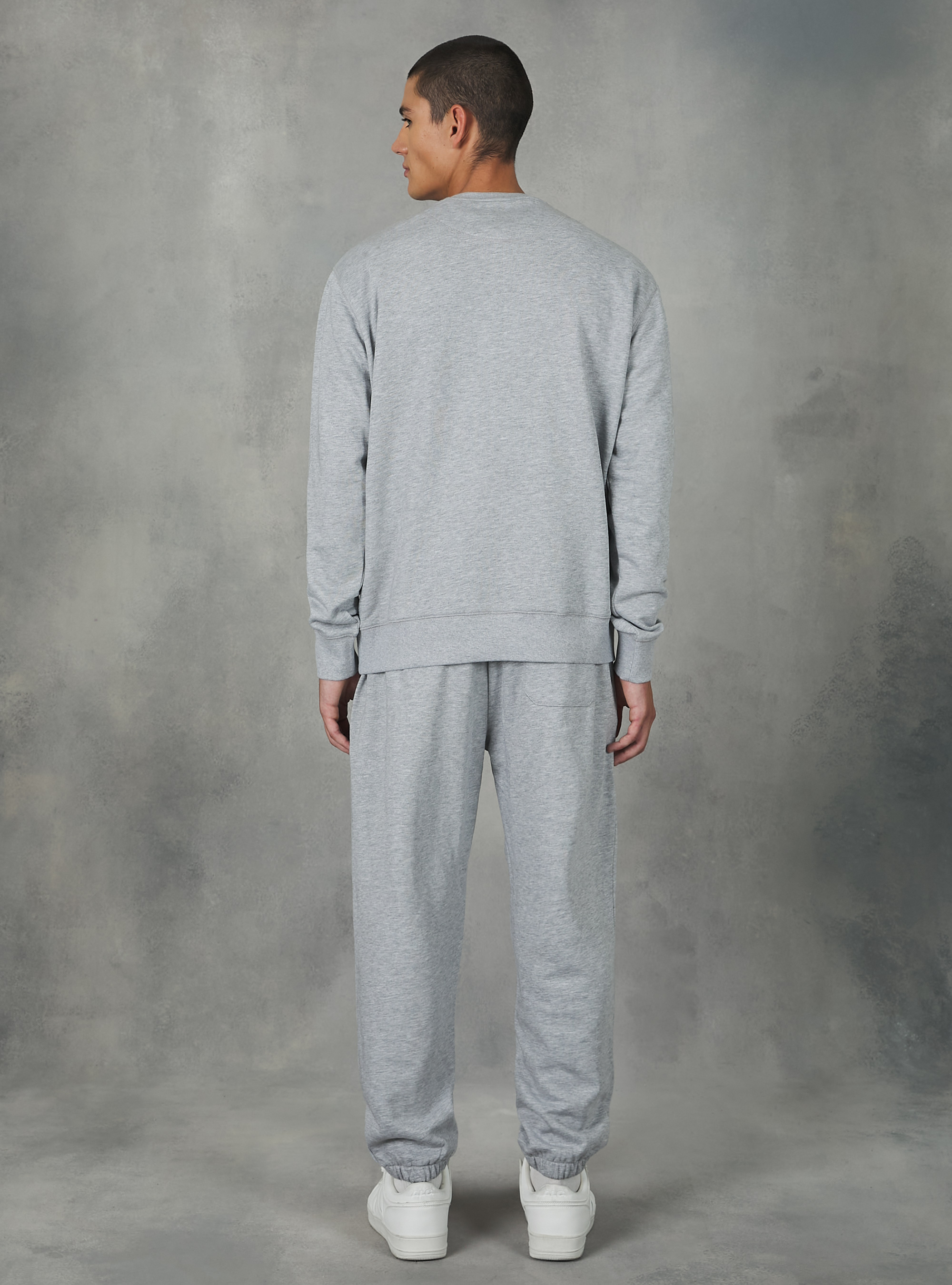 Sudadera con parche universitario, MGY2 GREY MEL MEDIUM