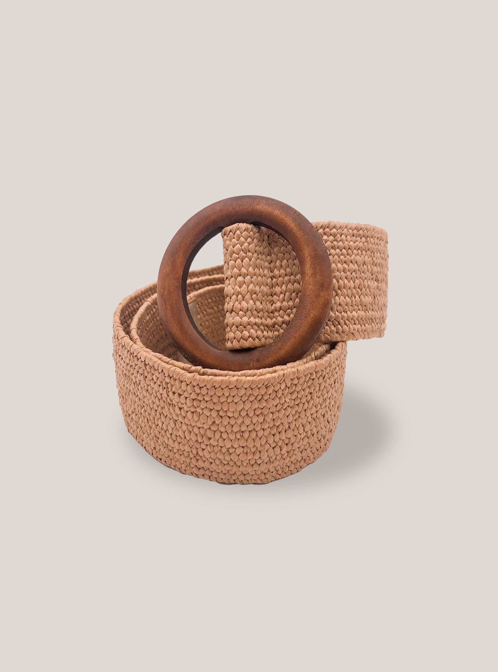 Ceinture effet raffia