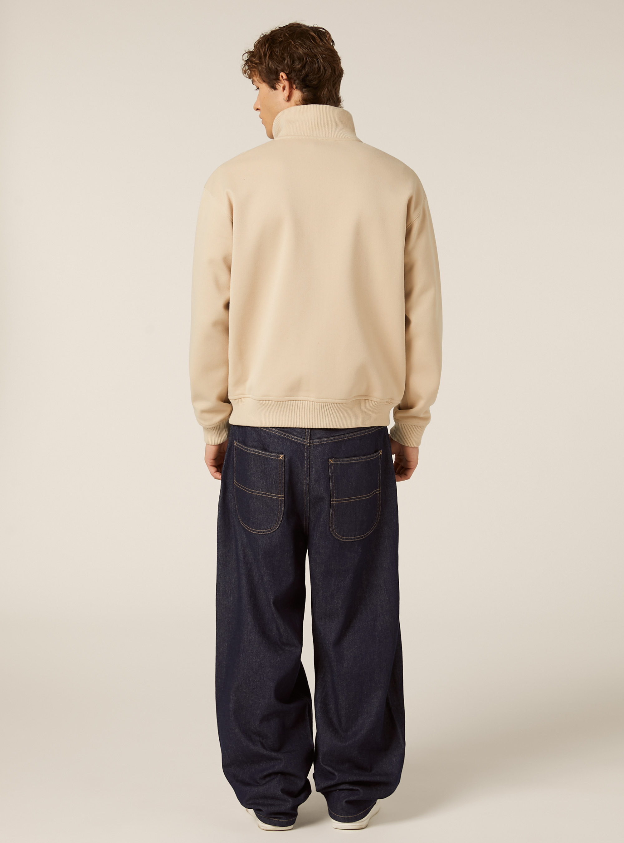 Half-zip jacket, BG3 BEIGE LIGHT