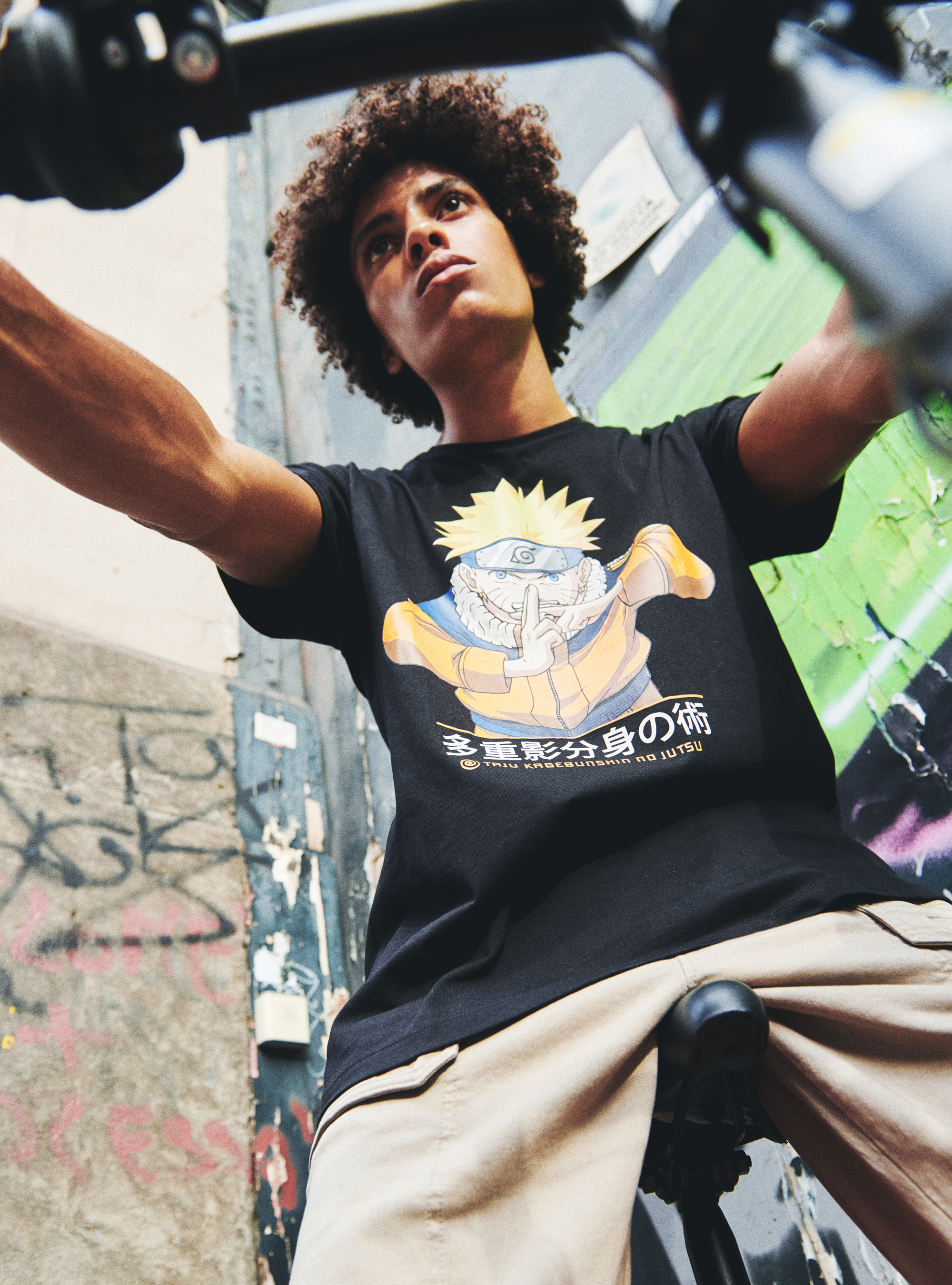 T-shirt Naruto x Alcott, BK1 BLACK