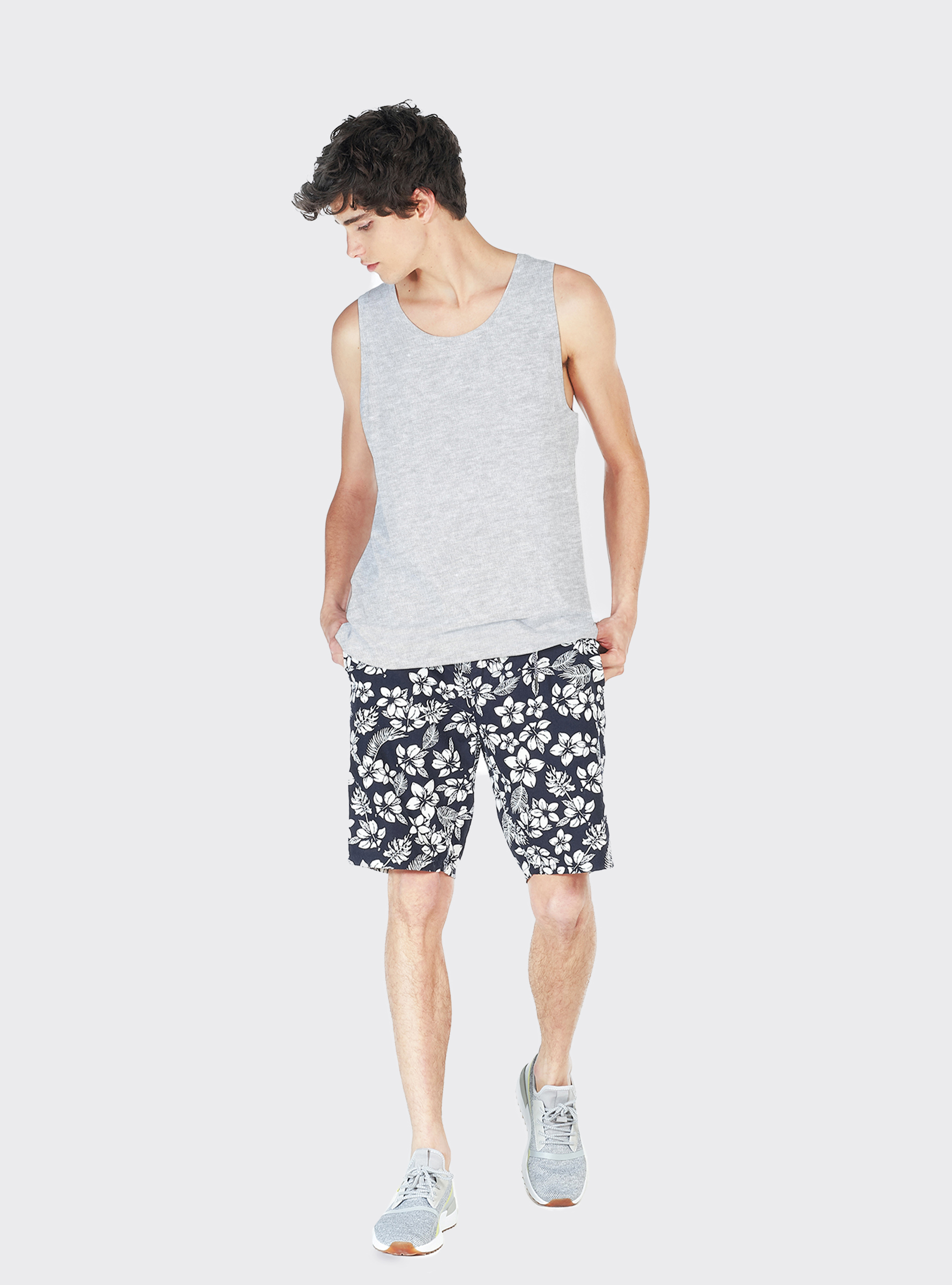 Canotta tinta unita, C143 LIGHT GREY M