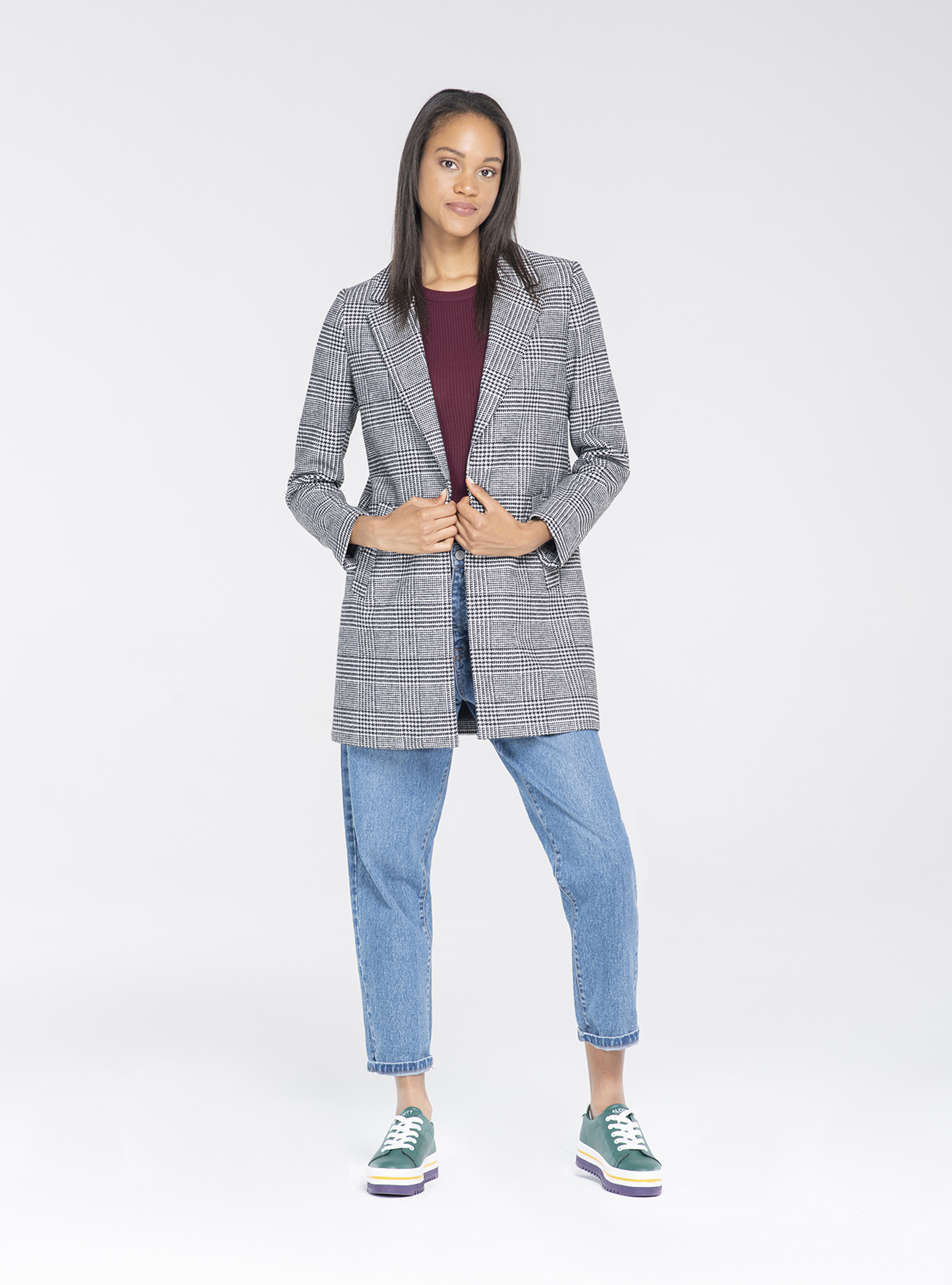 Basic ribbed bodysuit, BORDEAUX