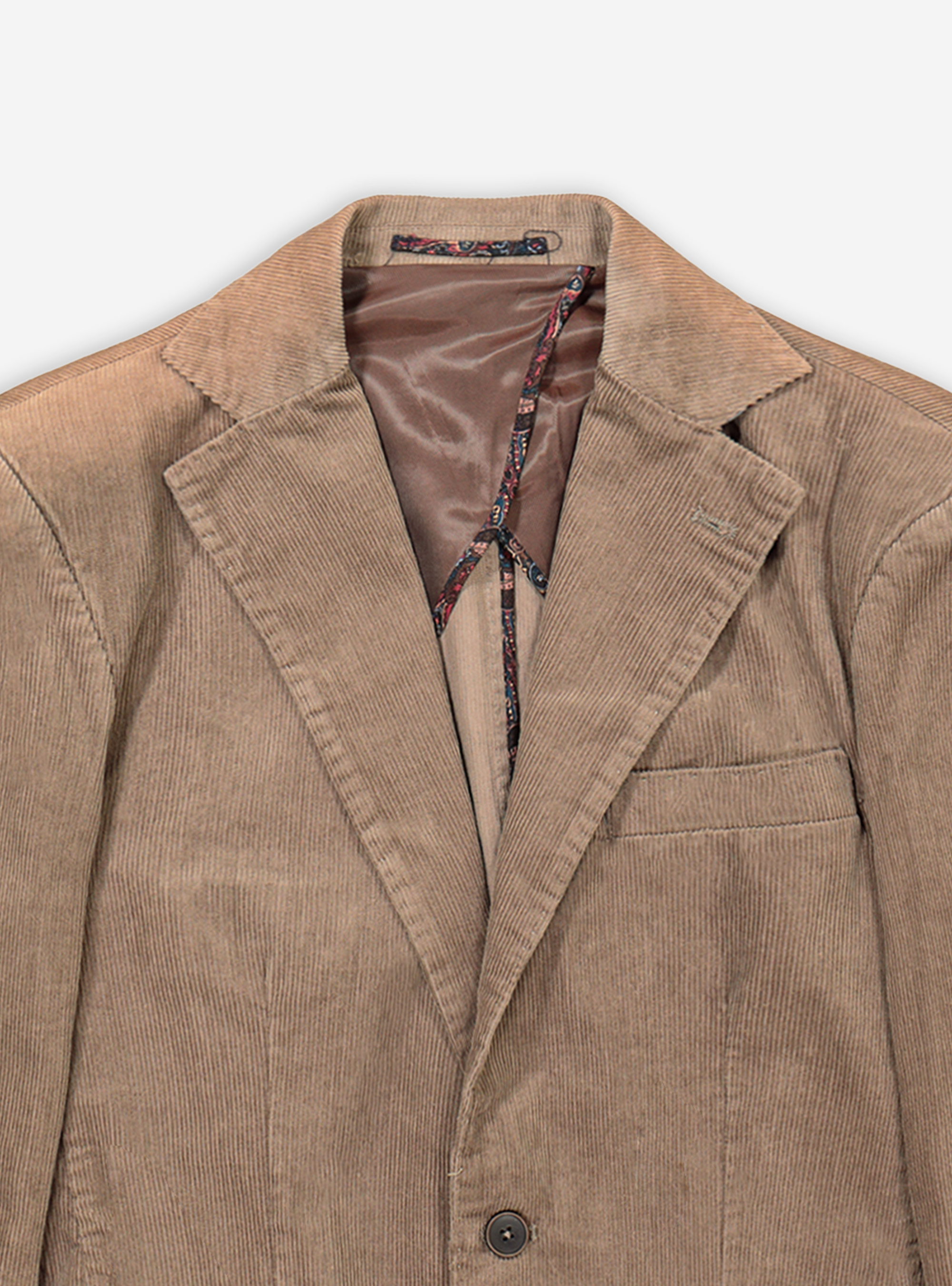 Giacca velluto costa t/pattina, C507 BROWN