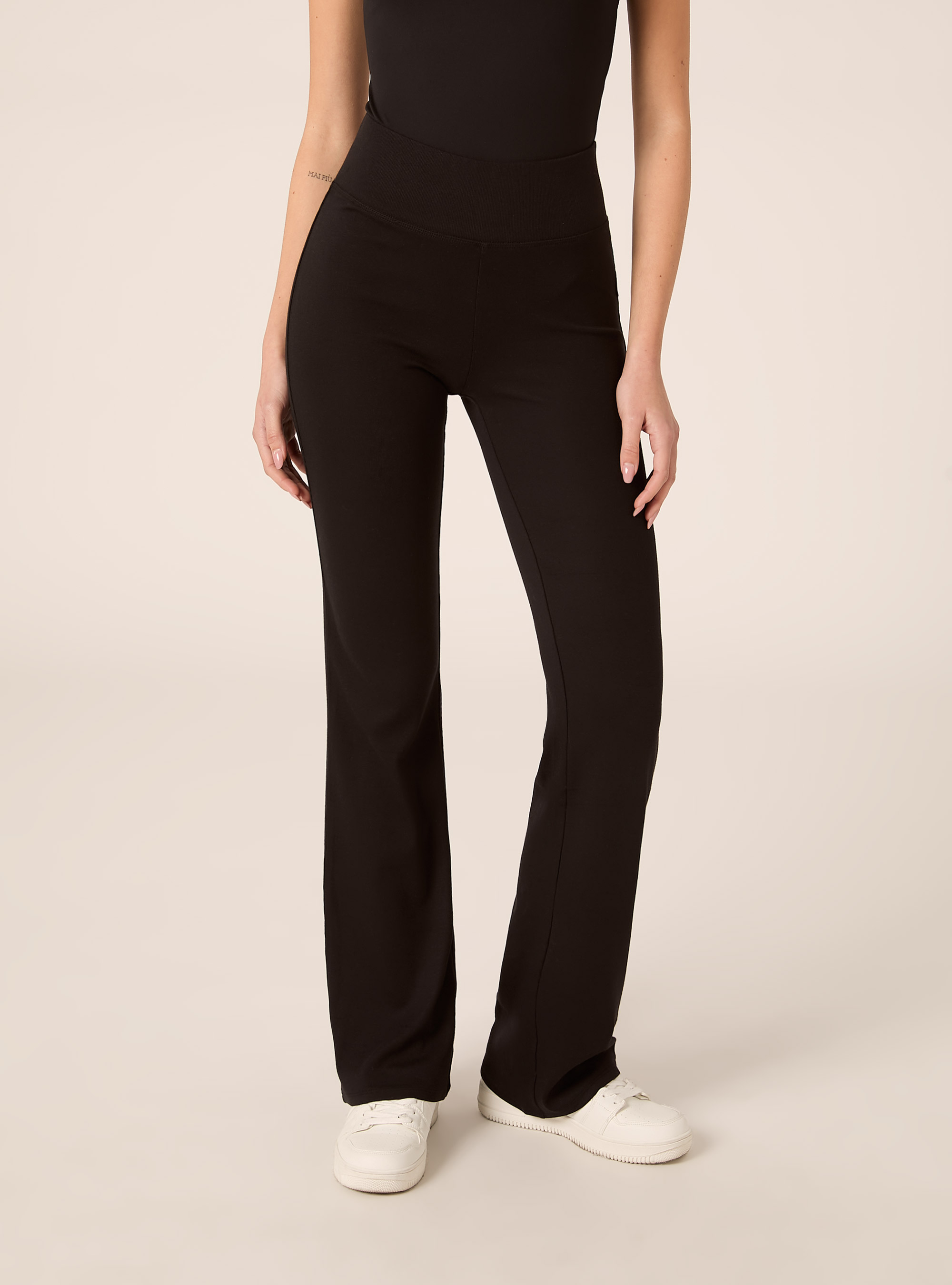 Leggings flare, BK1 BLACK