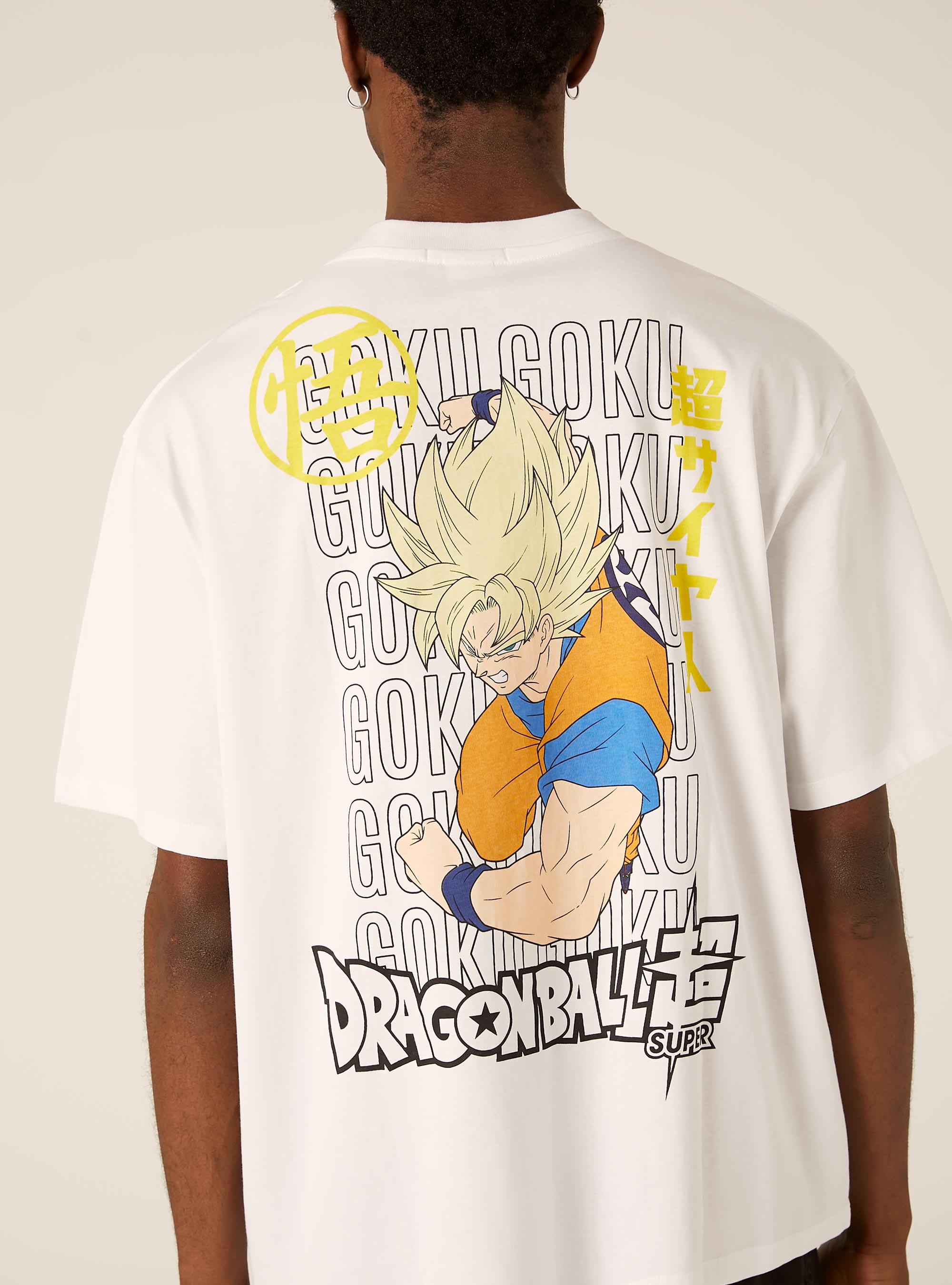 T-shirt dragonball z  boxy fit, WH3 WHITE