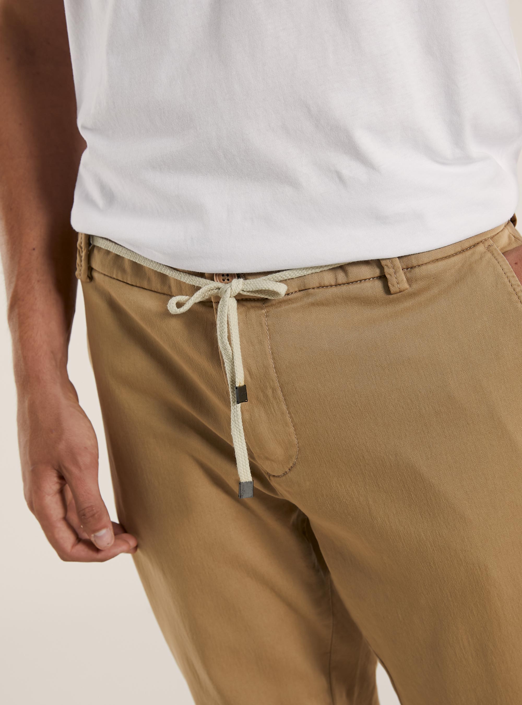 Pantalon de jogging avec cordon de serrage, BG2 BEIGE MEDIUM