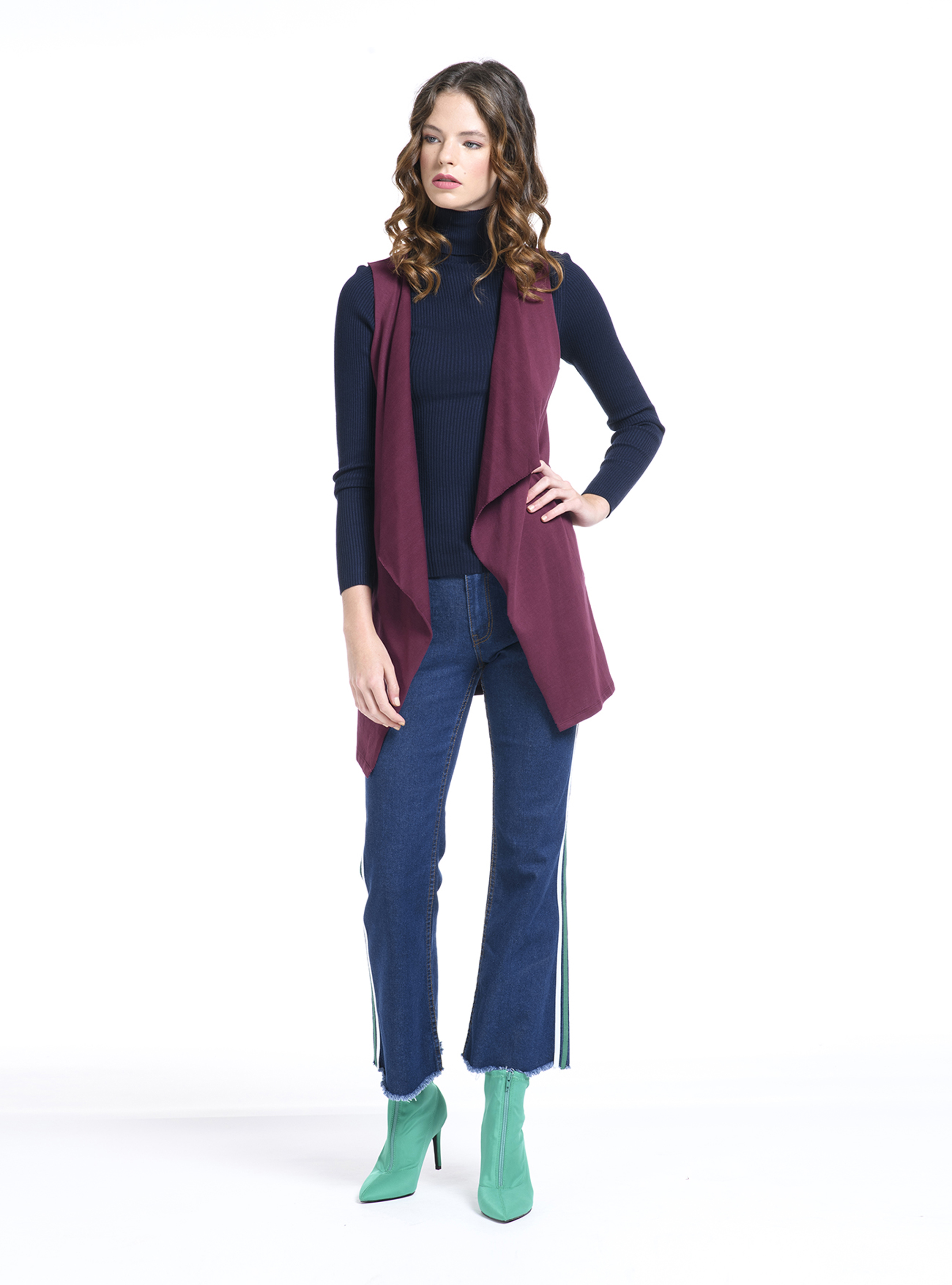 Jeans kick flair, AZUL