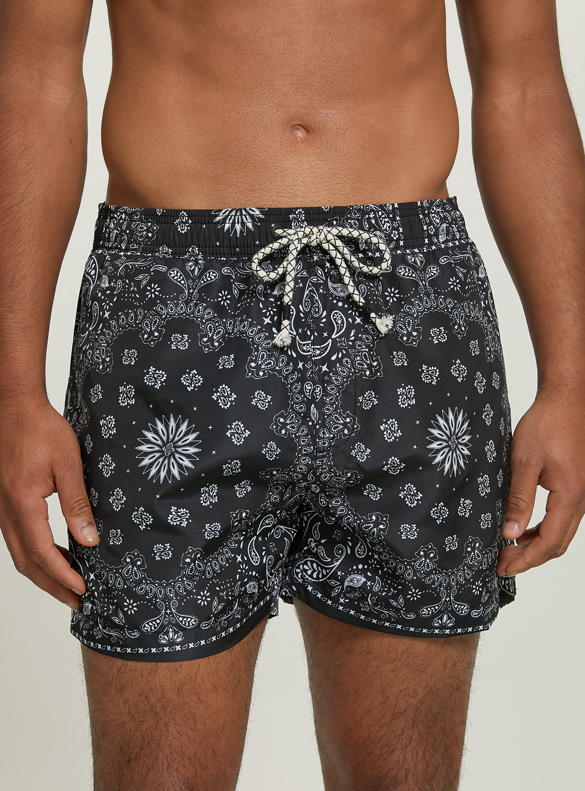 Costume con stampa Paisley, BK1 BLACK