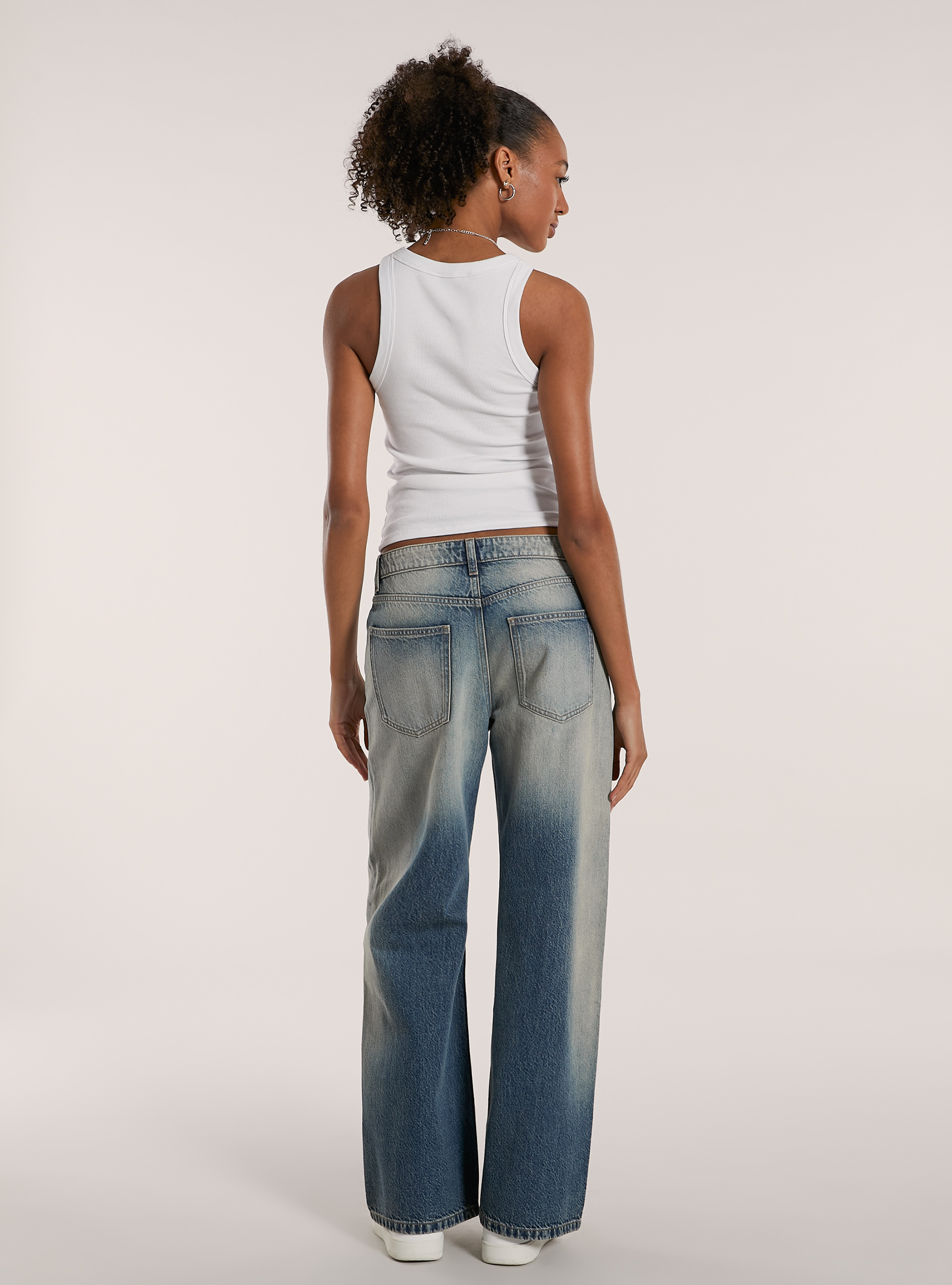 Baggy fit jeans, D004 MEDIUM LIGHT BLUE