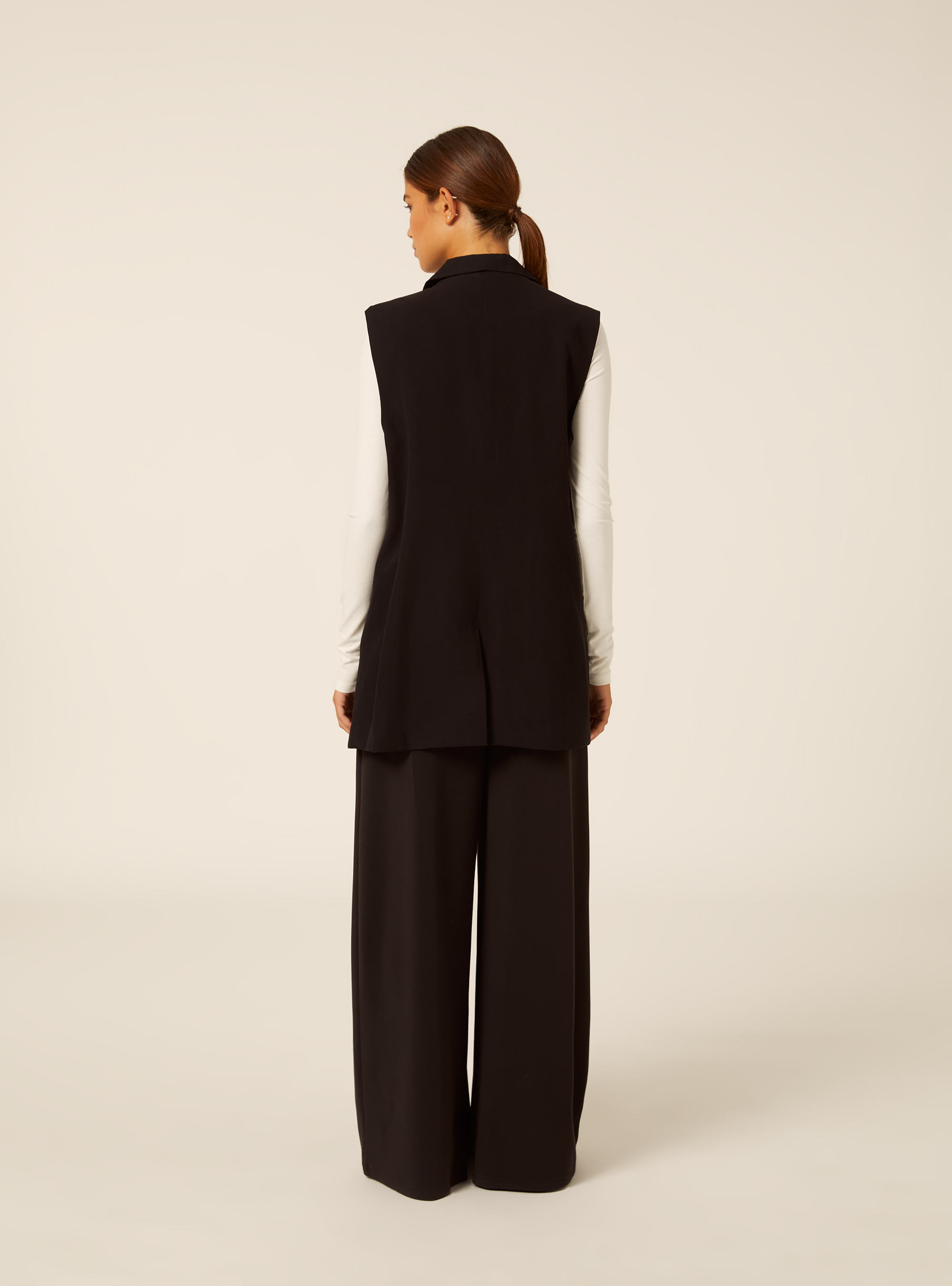 Gilet revers  a lancia, BK1 BLACK