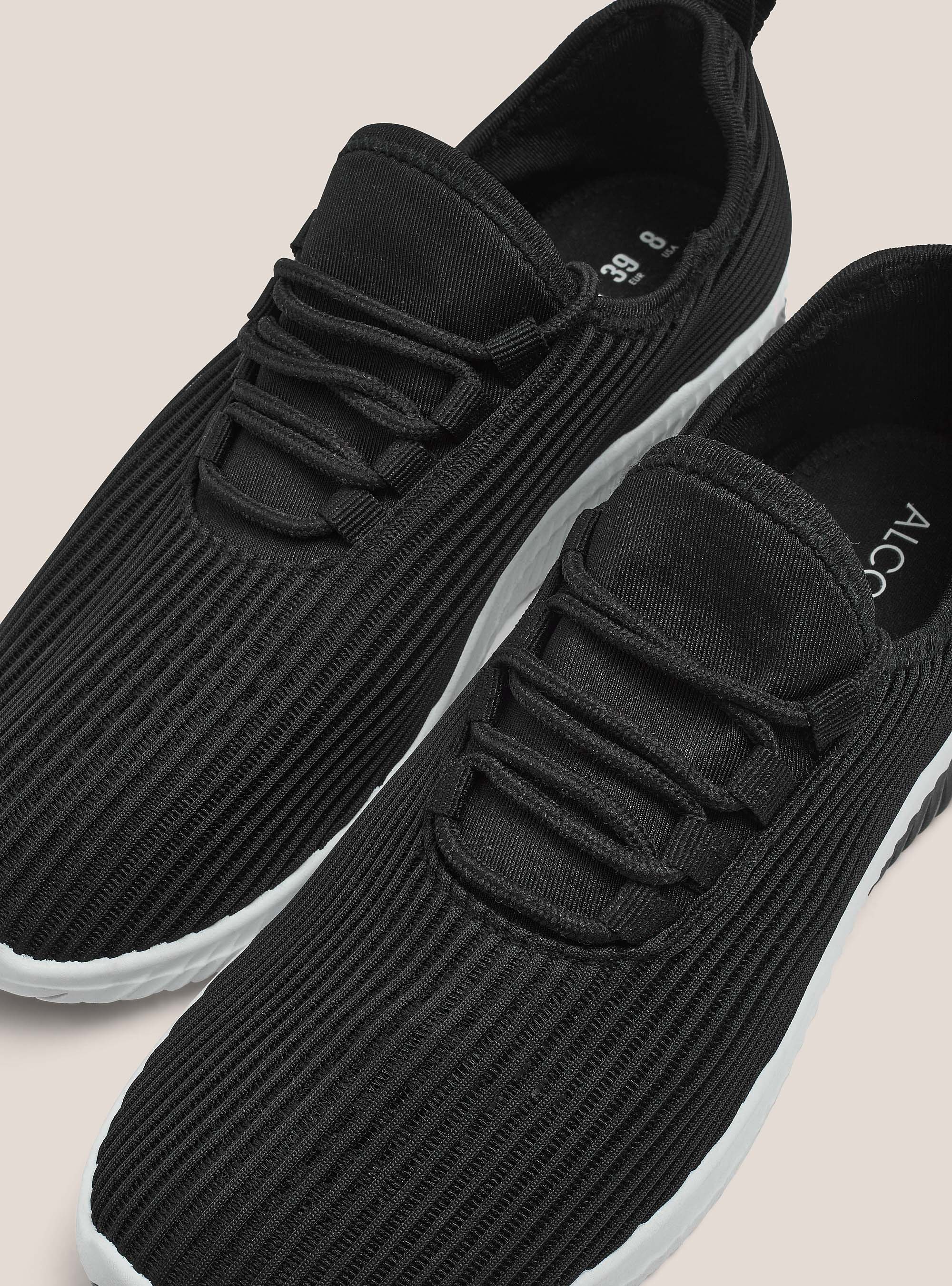 Scarpe in tessuto leggero traforato, BK1 BLACK