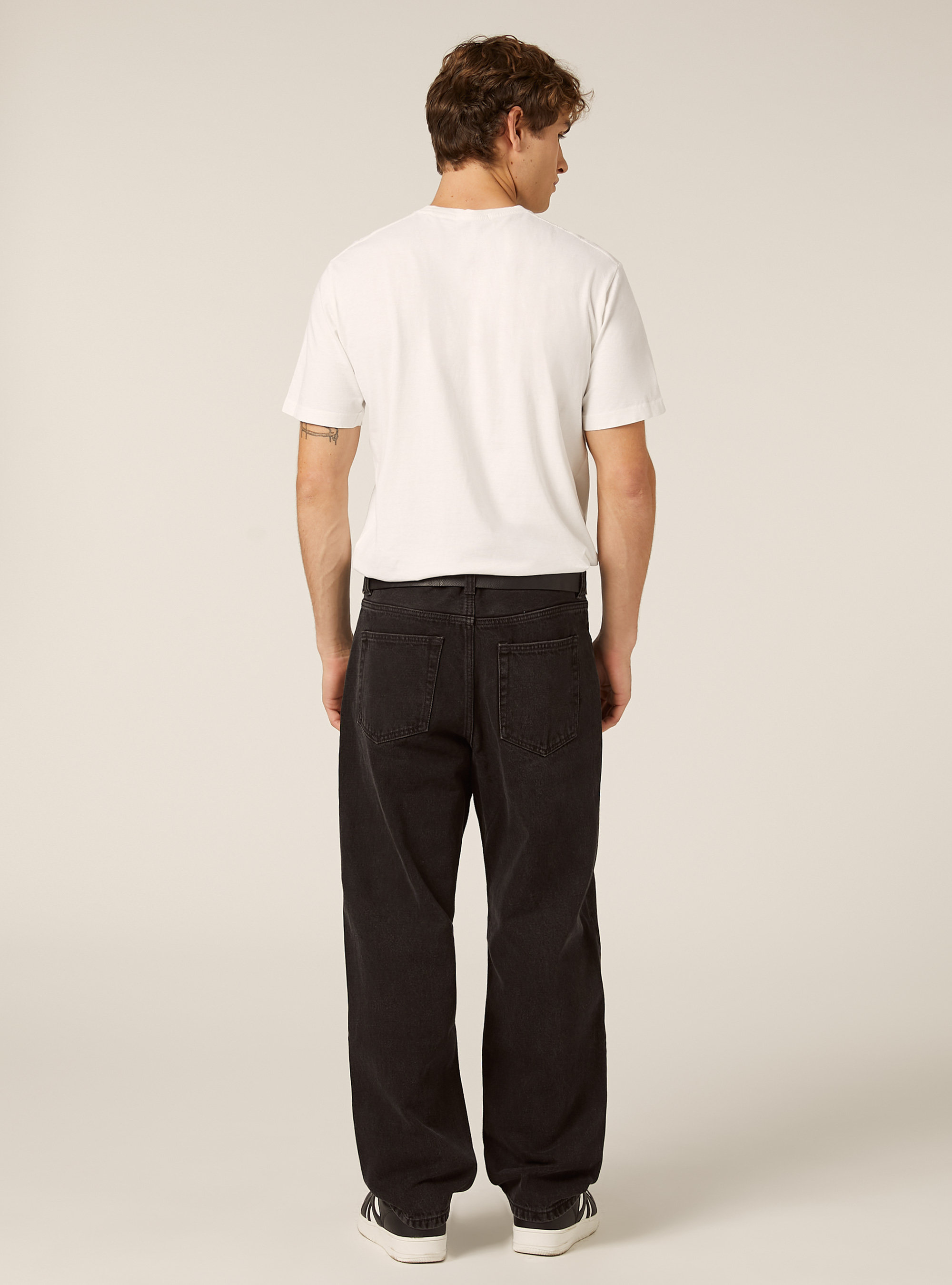 Pantalon coupe fuselée, BK1 BLACK