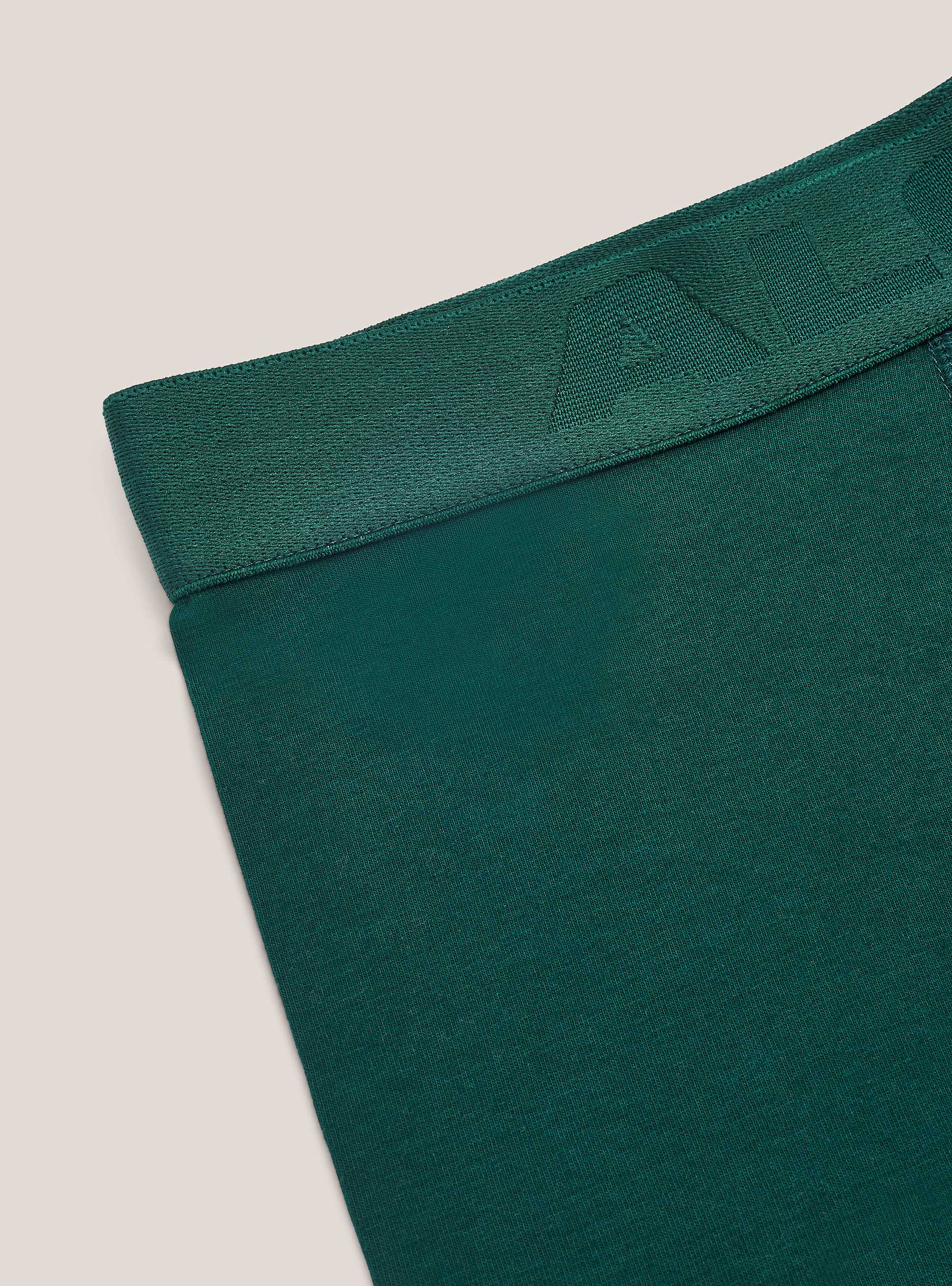 Boxer in cotone elasticizzato con logo, C6577 GREEN