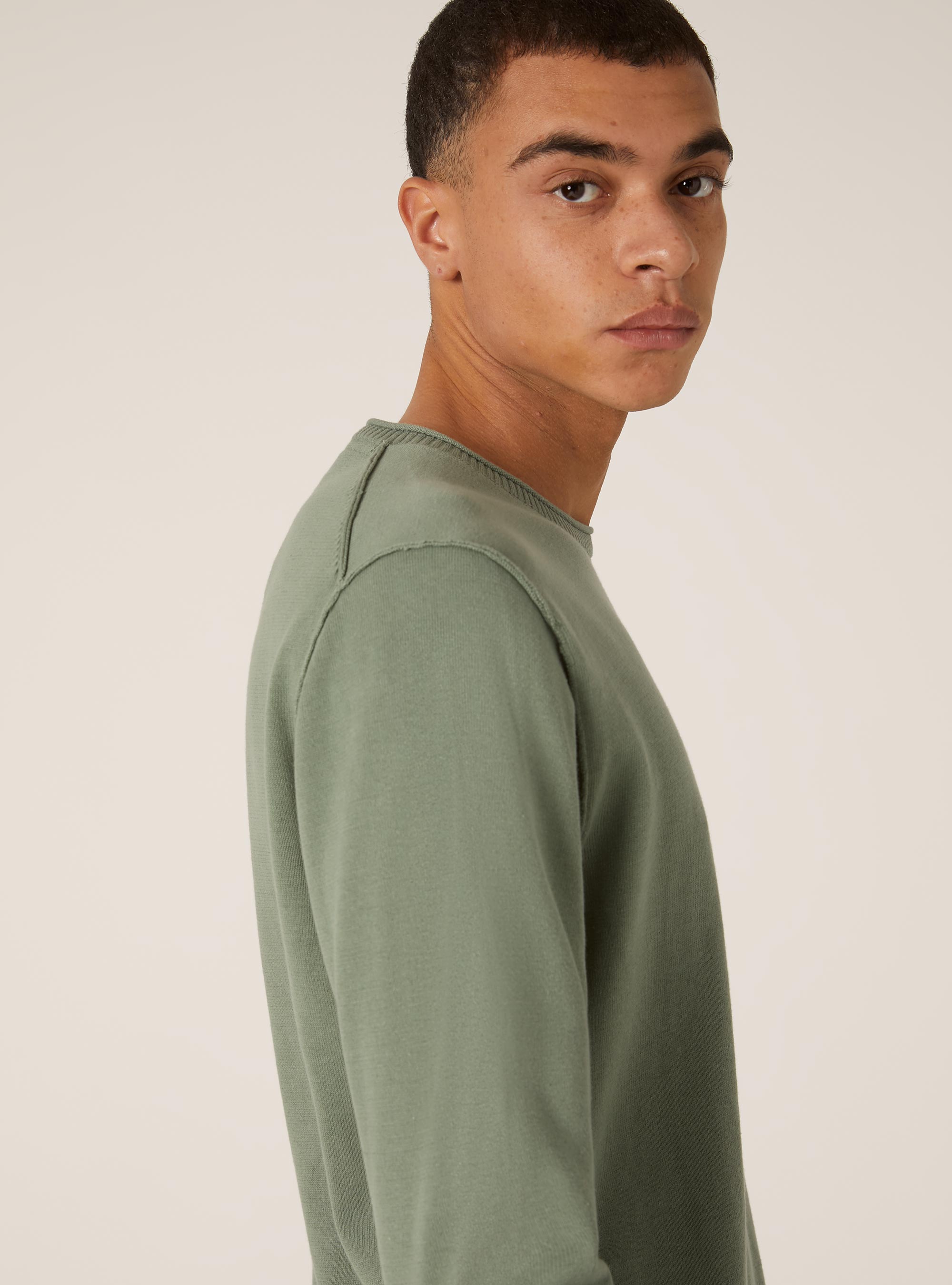 Pull en coton &agrave; col rond, KY3 KAKY LIGHT