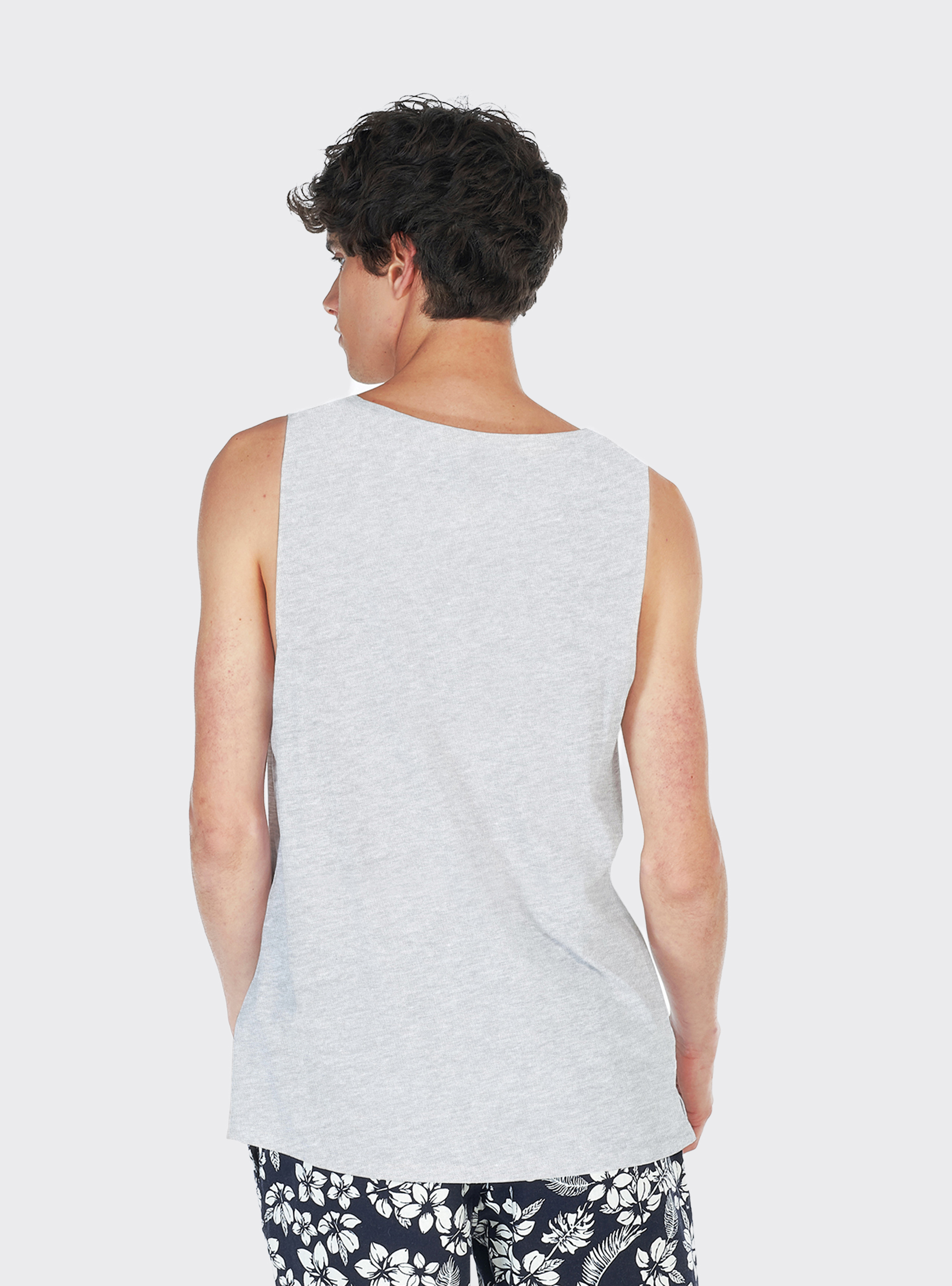 Canotta tinta unita, C143 LIGHT GREY M