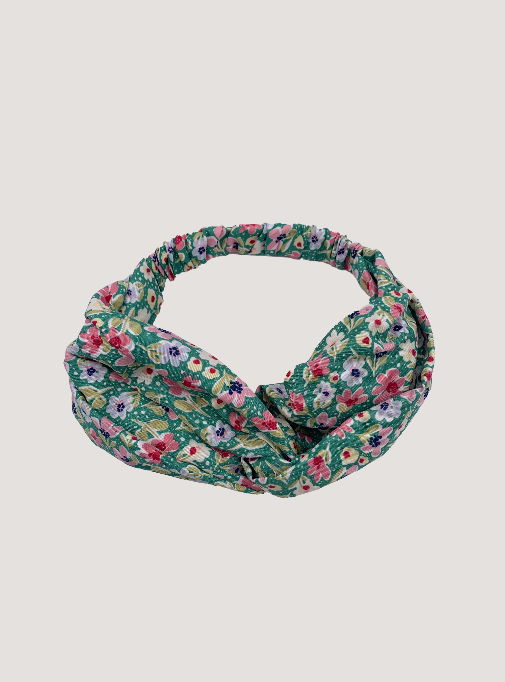 Fascia per capelli a fantasia, FLOWER GREEN