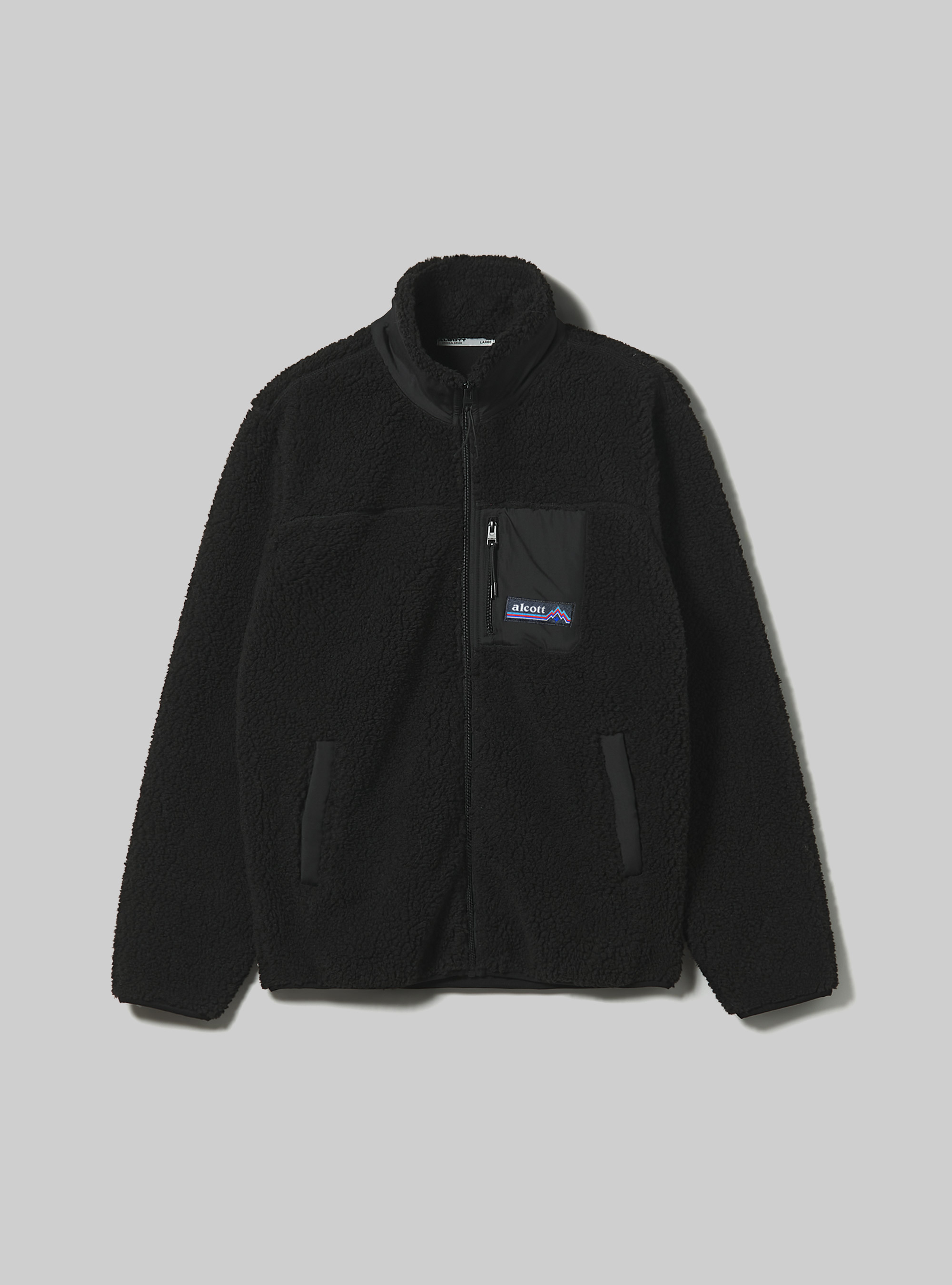 Teddy jacket with fleece lining, BK1 BLACK
