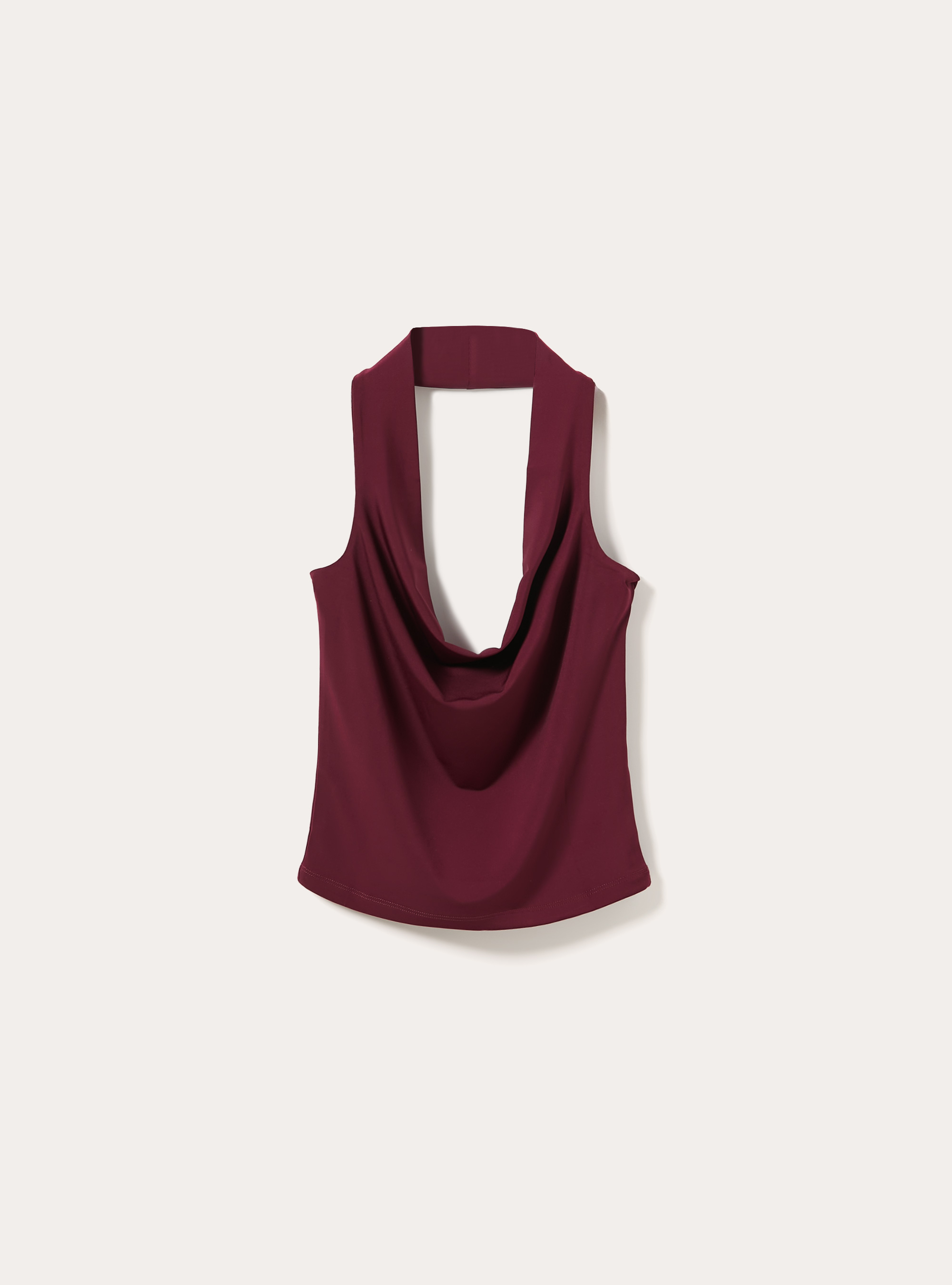 Canotta halter, BO1 BORDEAUX DARK