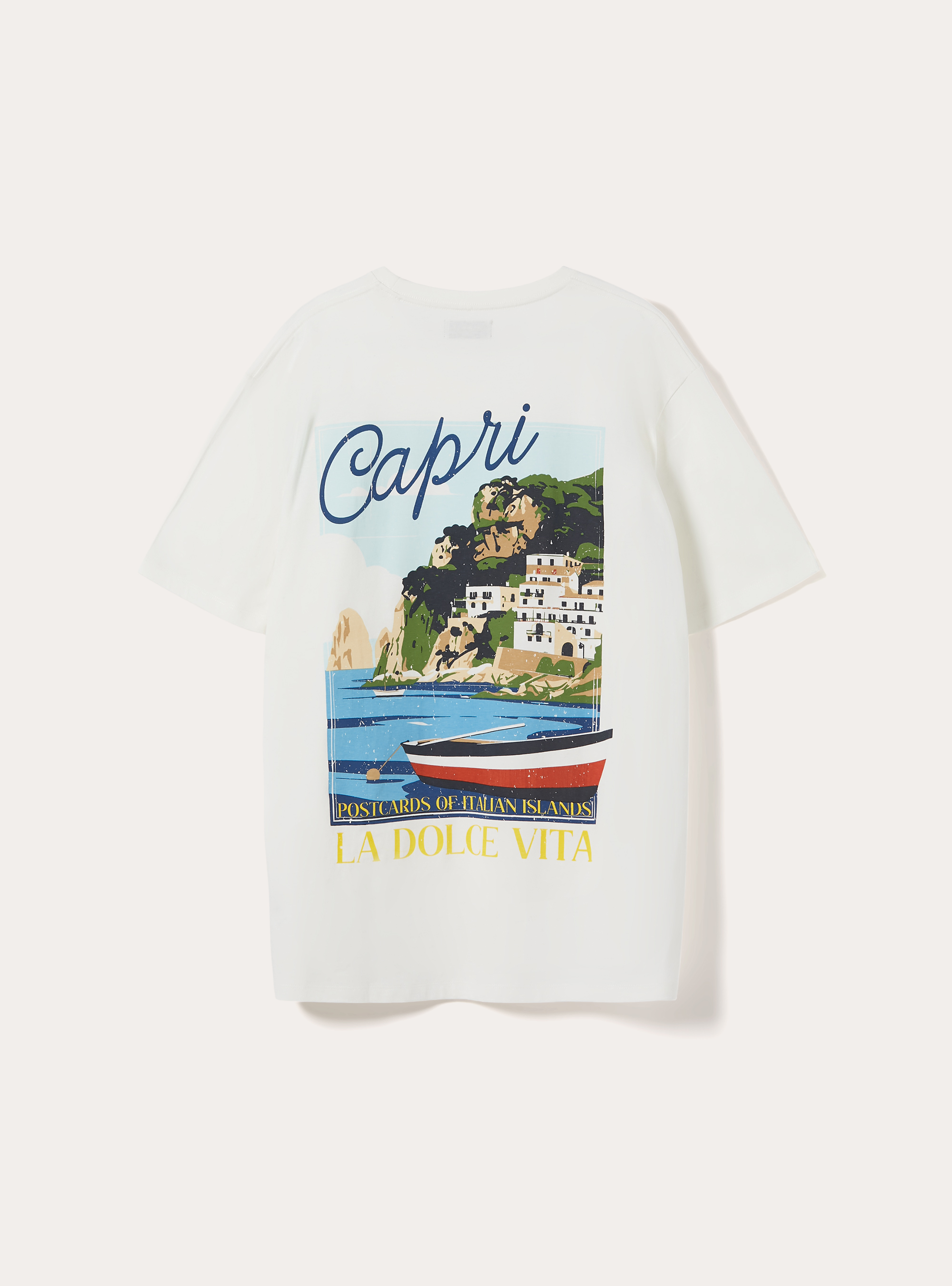 Capri Amore Mio Boxy Fit T-Shirt, WH2 WHITE