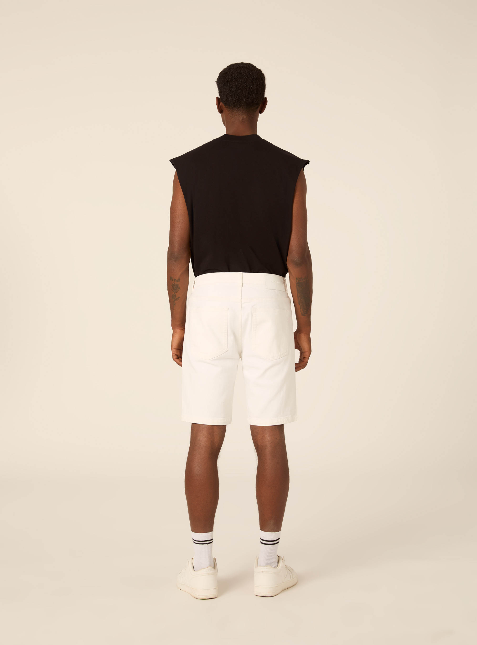 Jeans bermuda slim, WH2 WHITE