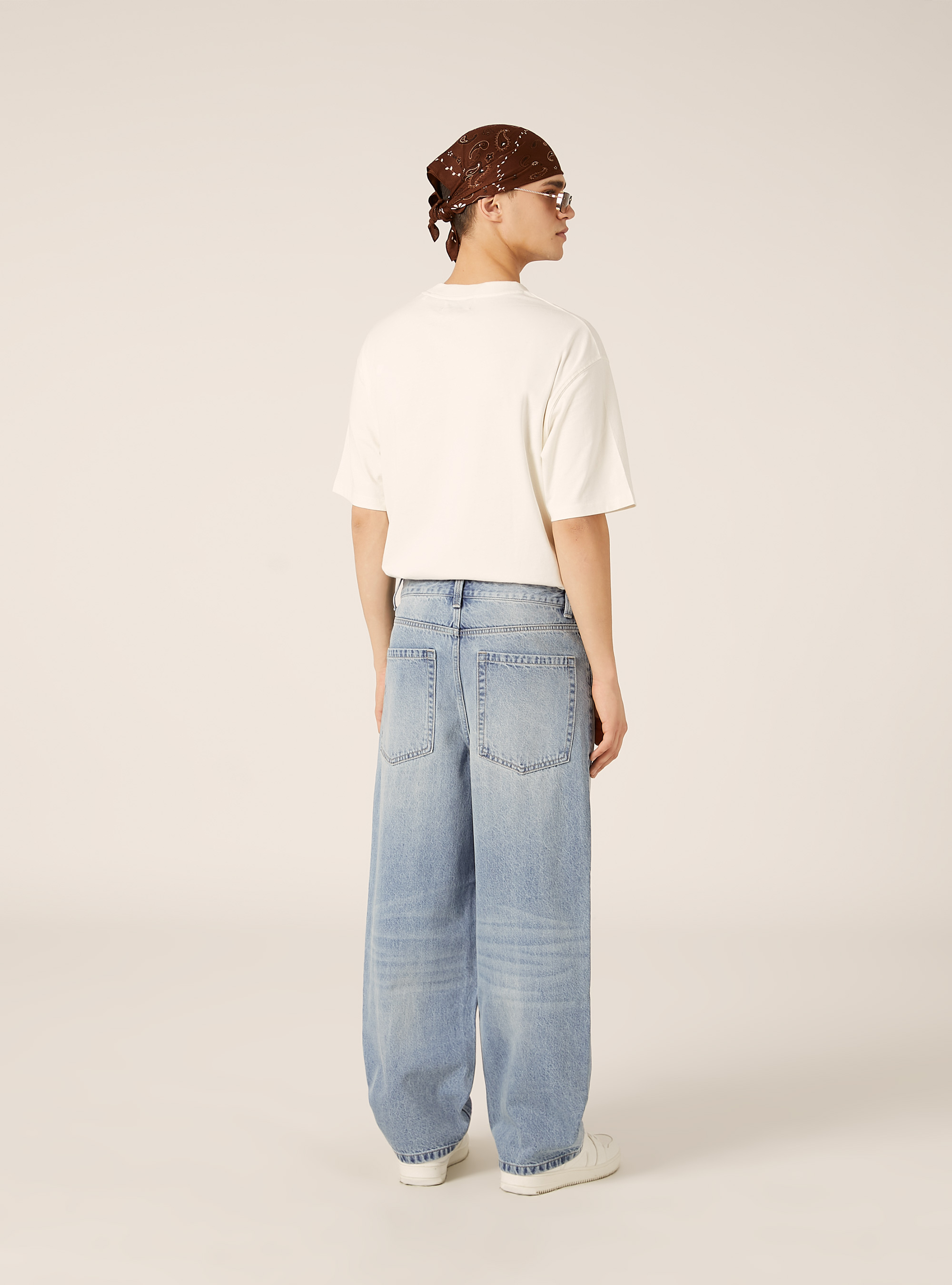 Denim 5 pocket super buggy, D004 MEDIUM LIGHT BLUE