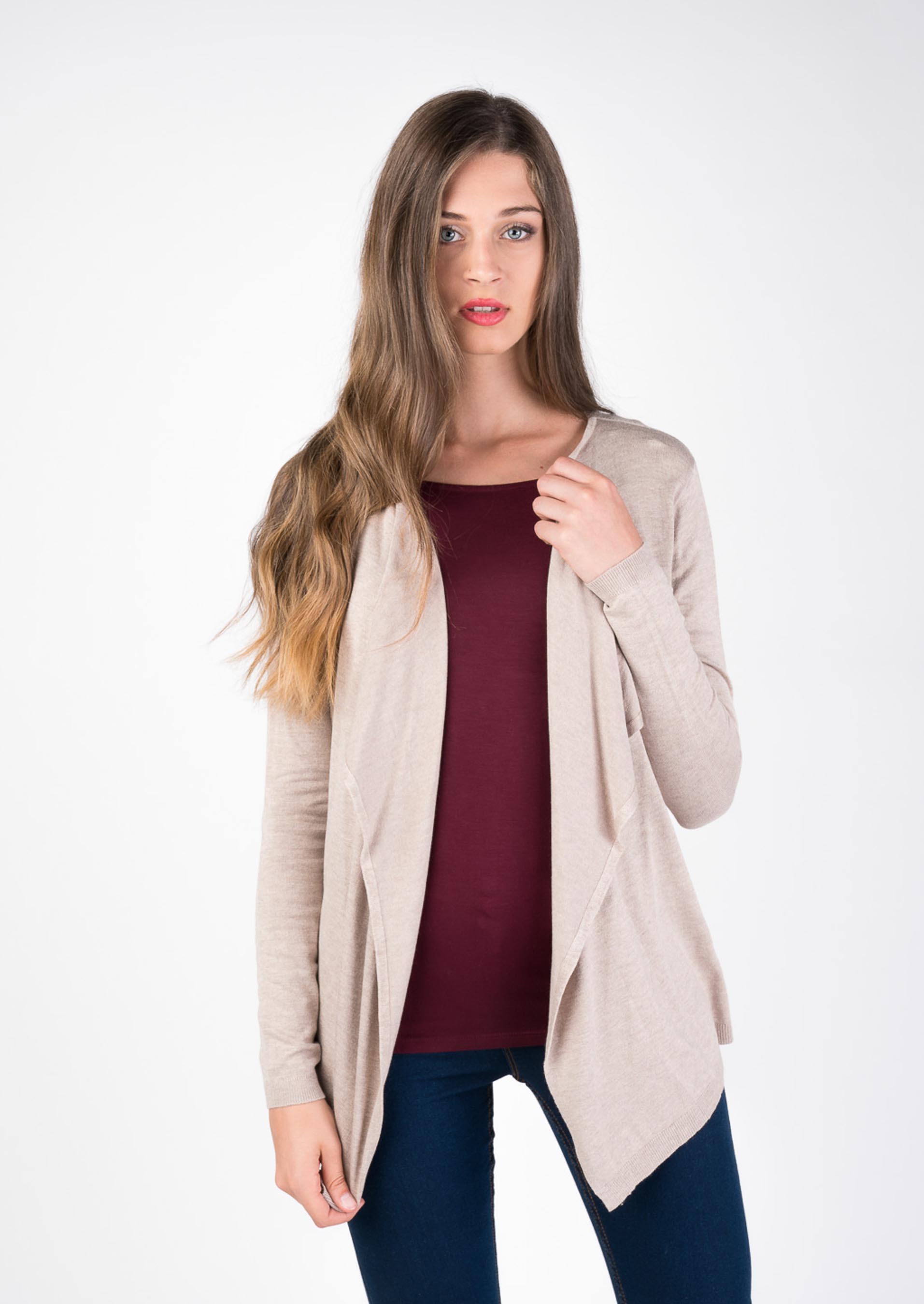 Pullover aperto, C567 SAND