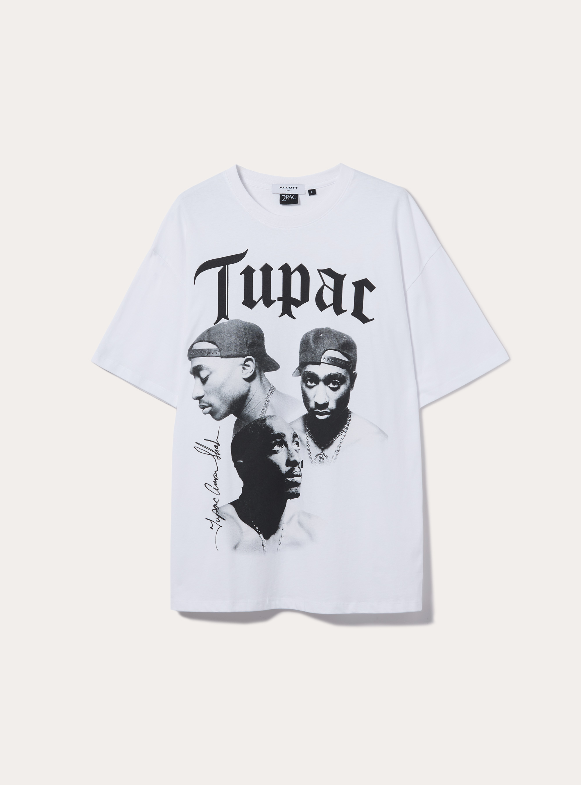 T-shirt coupe classique Tupac / Alcott, WH3 WHITE