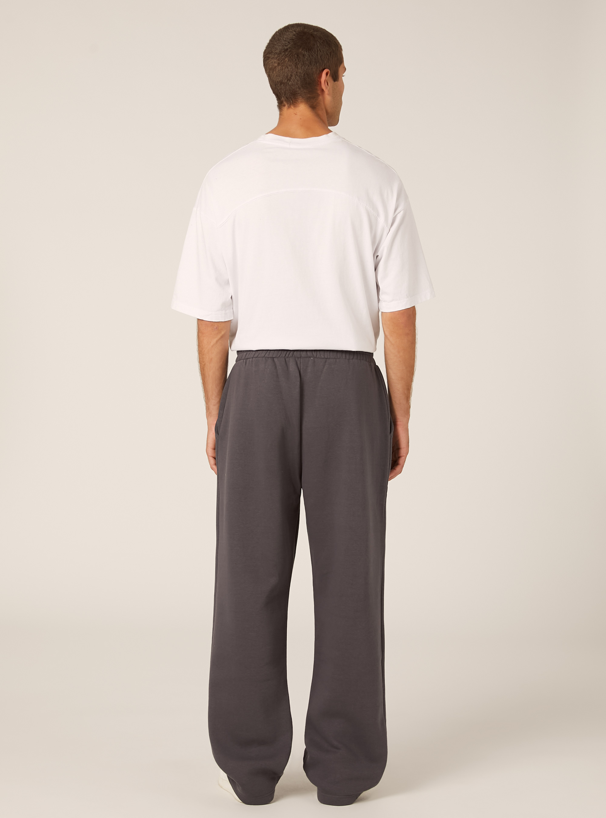 Pantalones holgados de felpa, GY1 GREY DARK