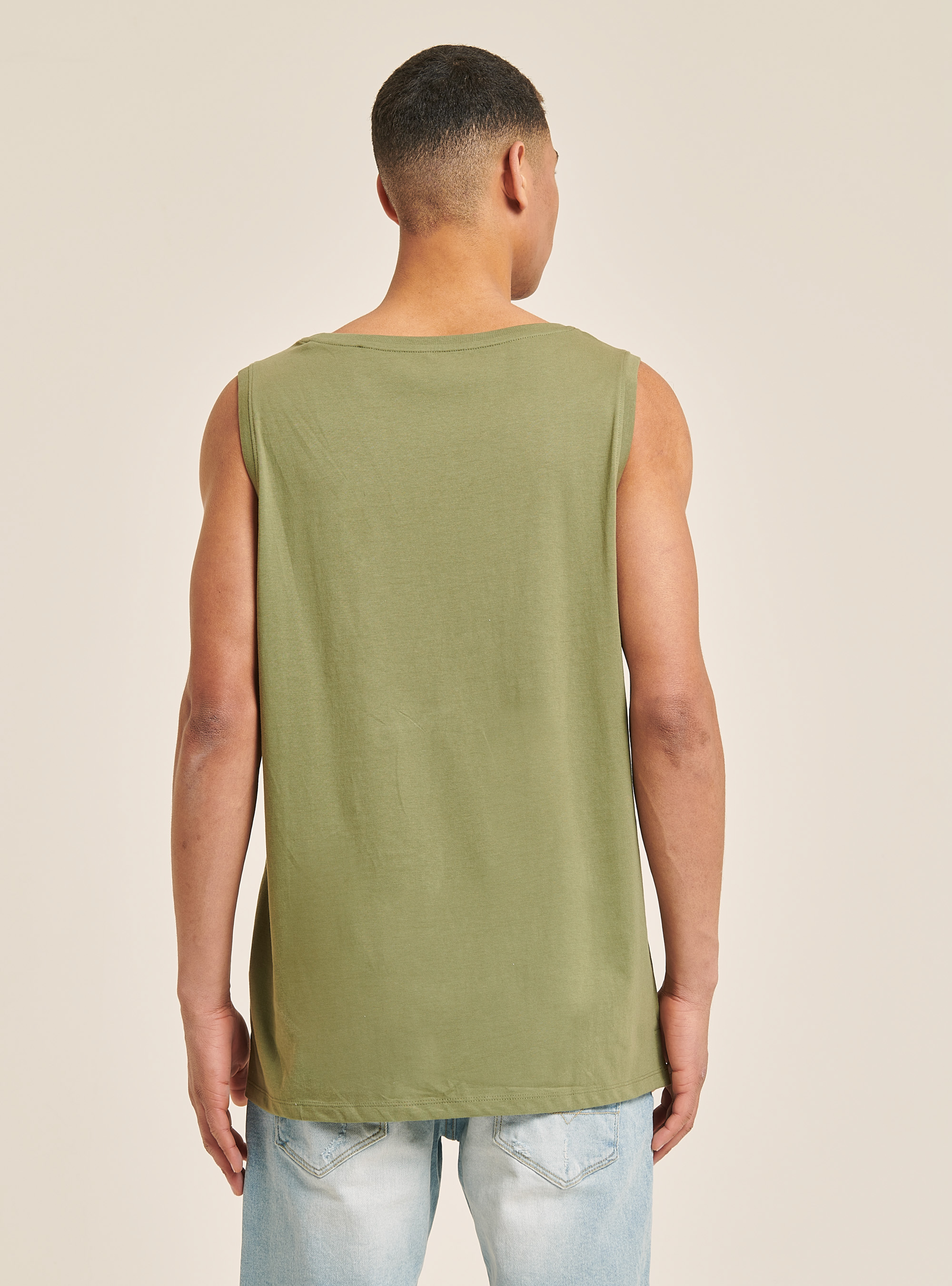 Canotta in cotone tinta unita, C0606 KAKY