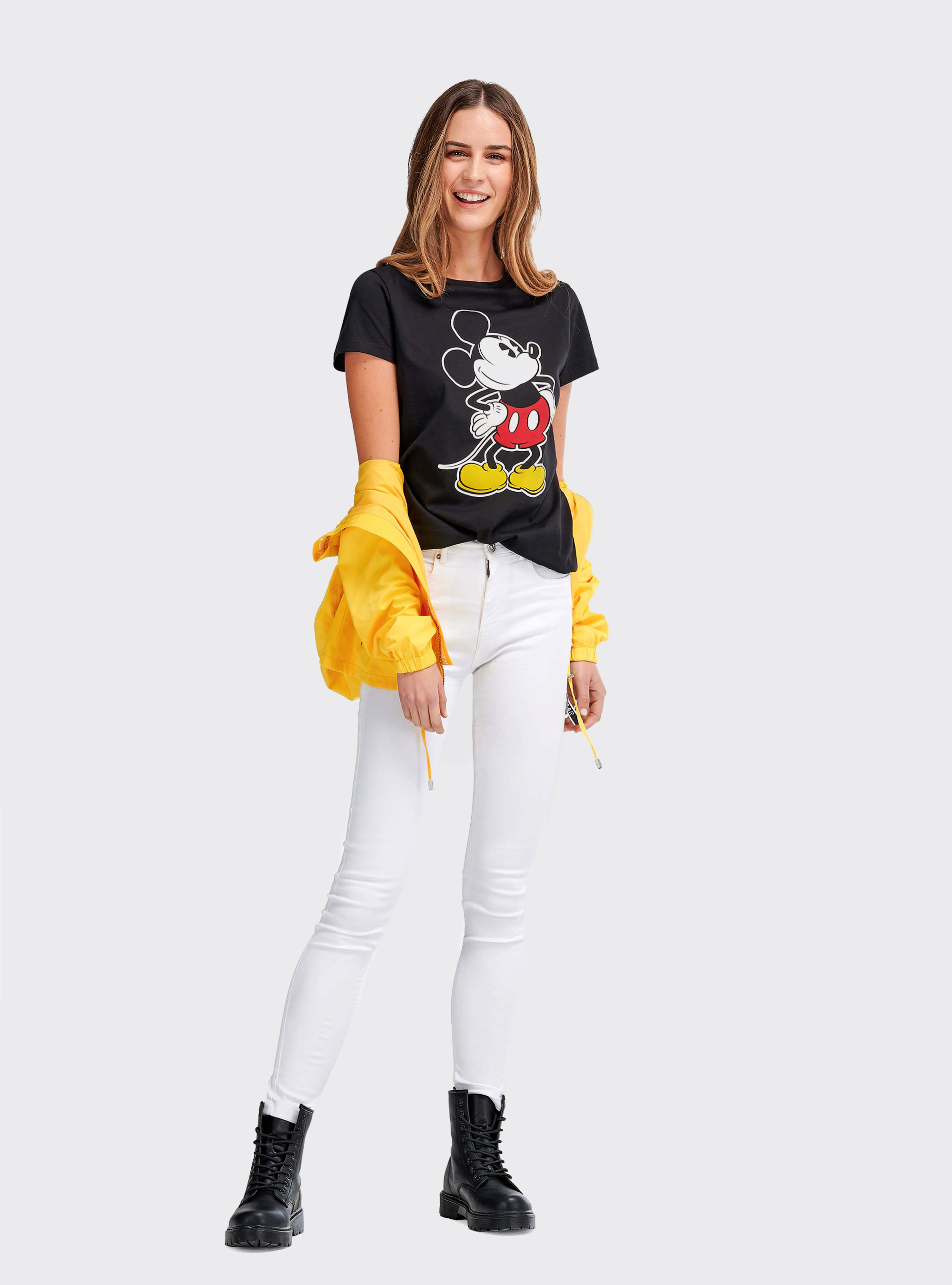 T-shirt with "Mickey Mouse", BLACK