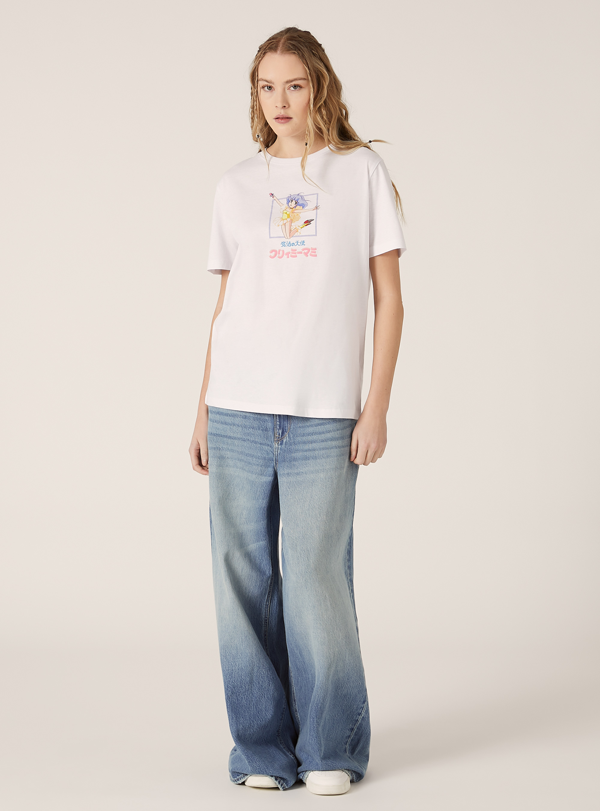 Camiseta con estampado Creamy / Alcott, WH3 WHITE