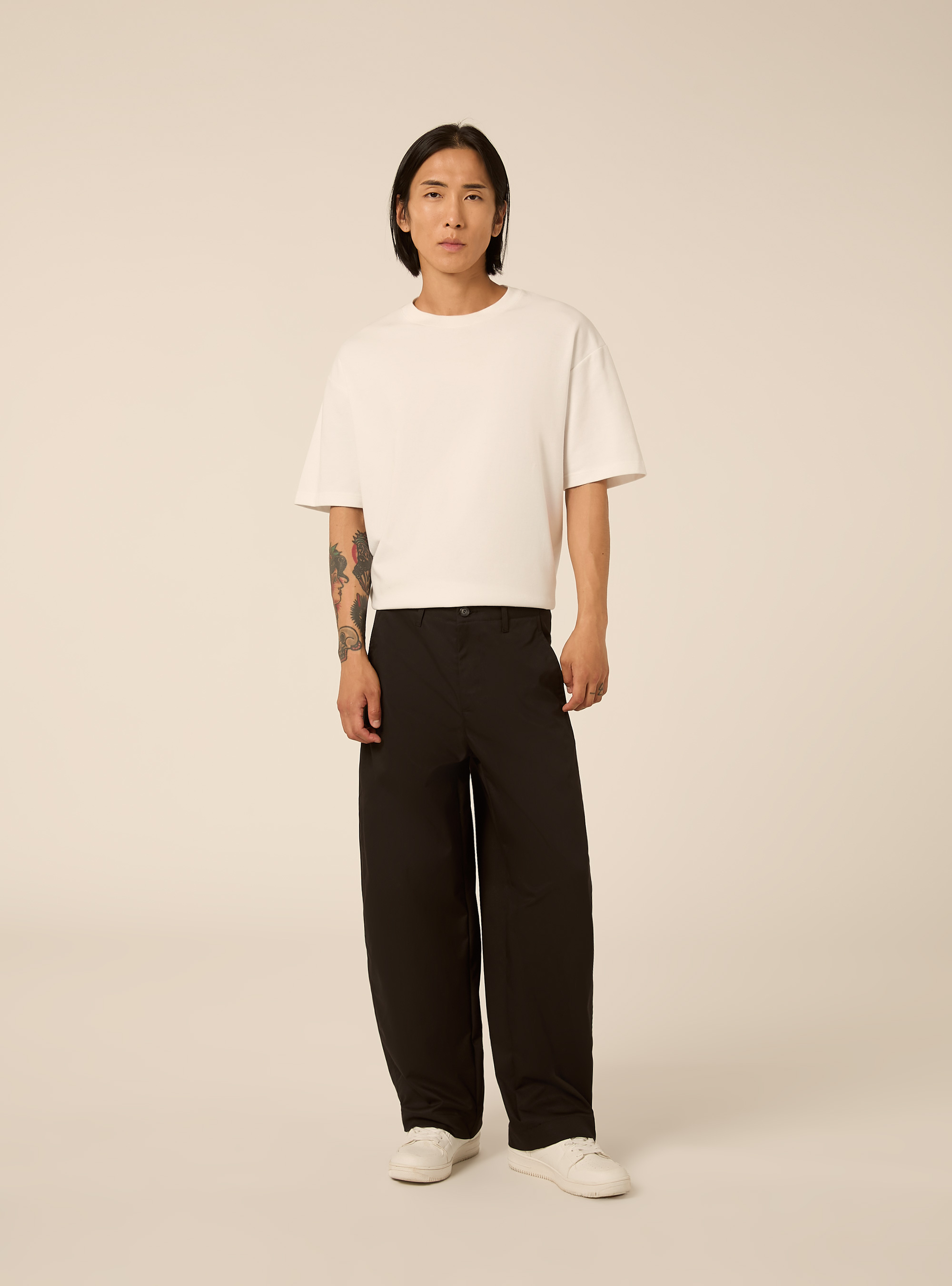 Pantaloni balloon fit, BK1 BLACK