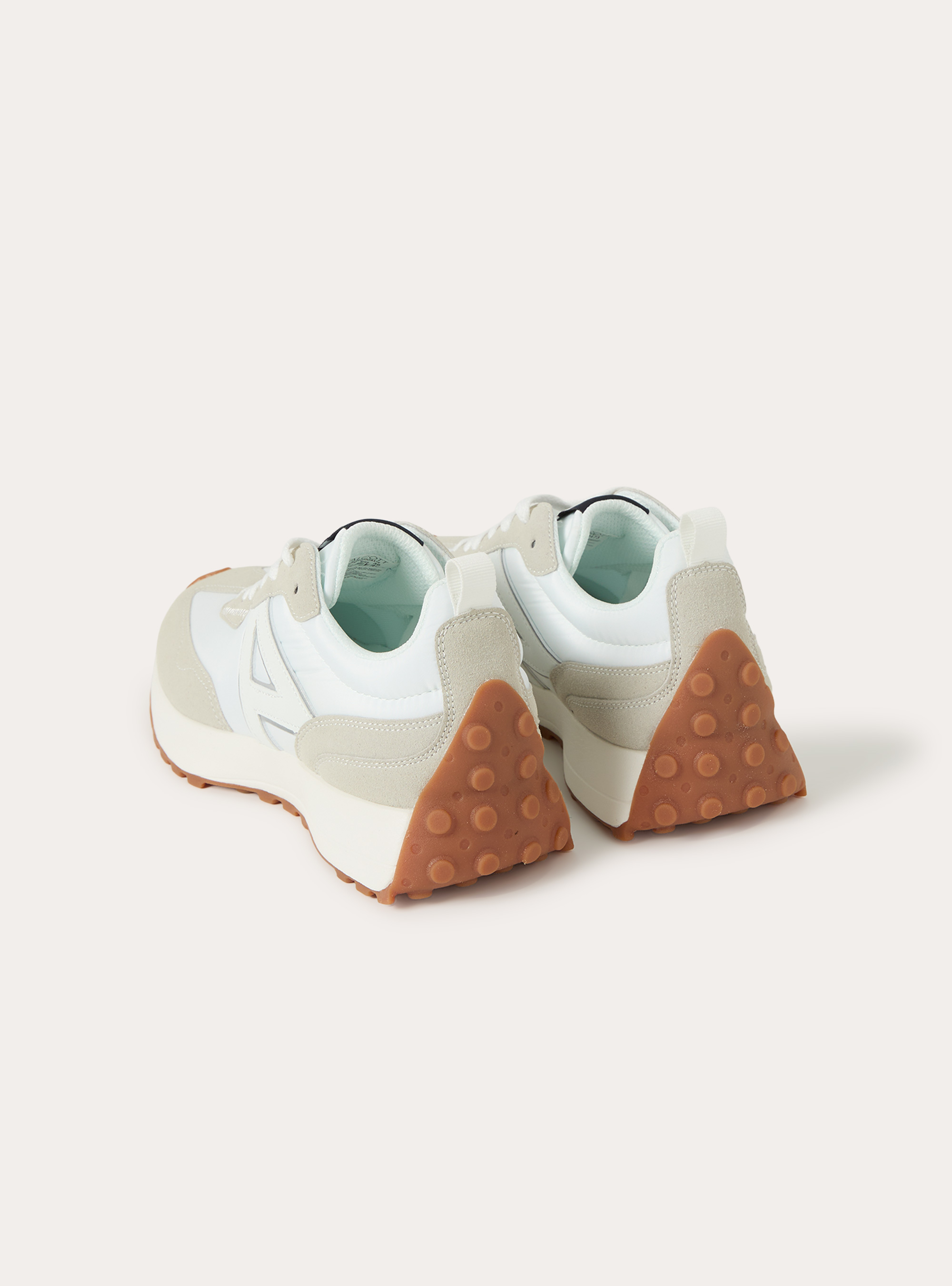 Scarpe casual con suola a contrasto, WH3 WHITE
