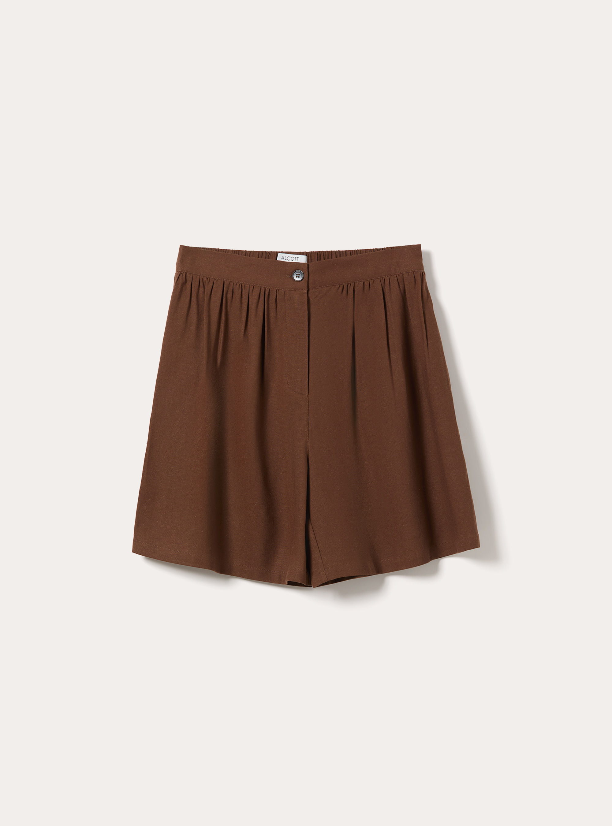 Shorts con elastico sul dietro, BR2 BROWN MEDIUM