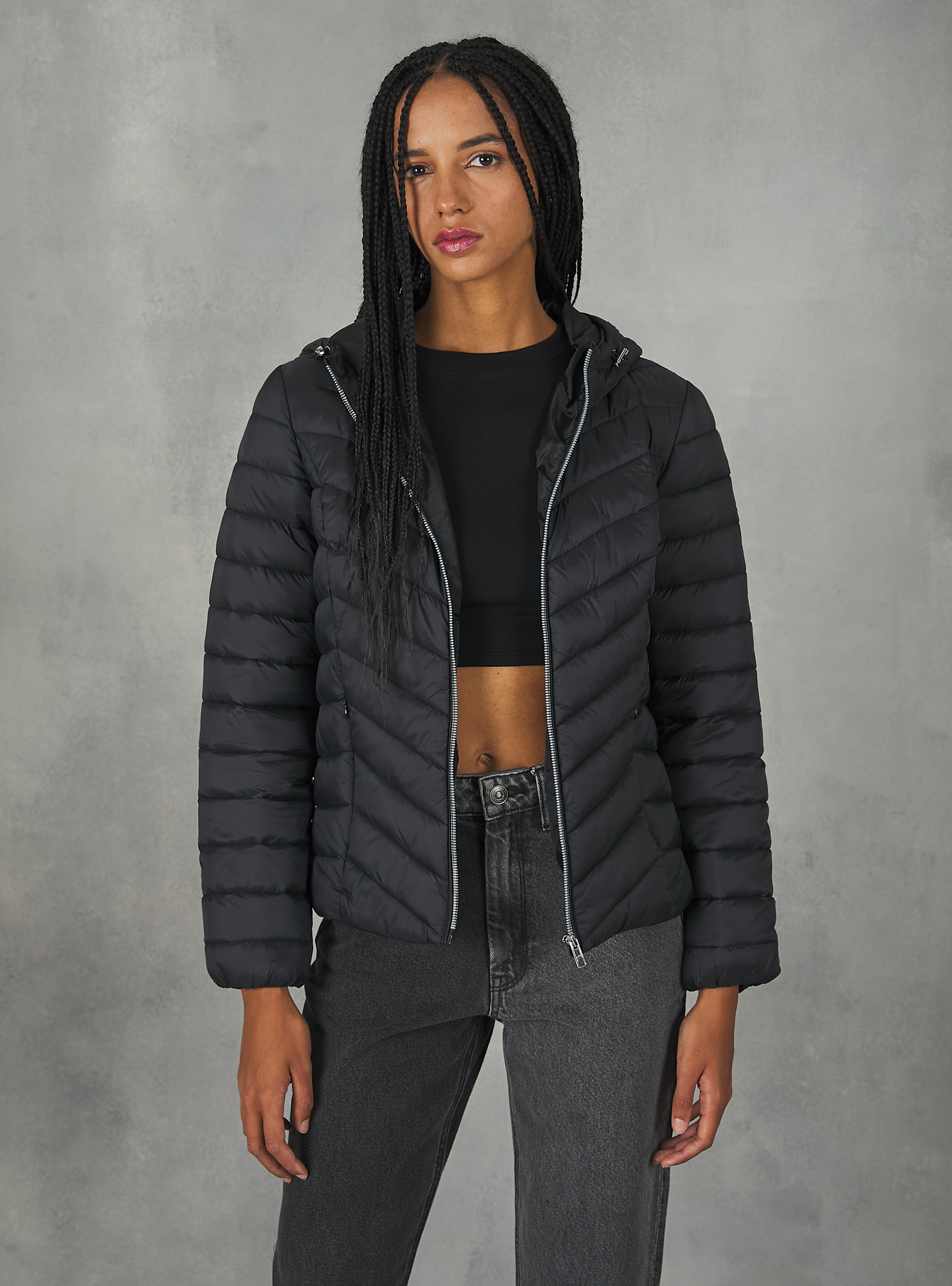 Jacket with recycled padding, BK1 BLACK