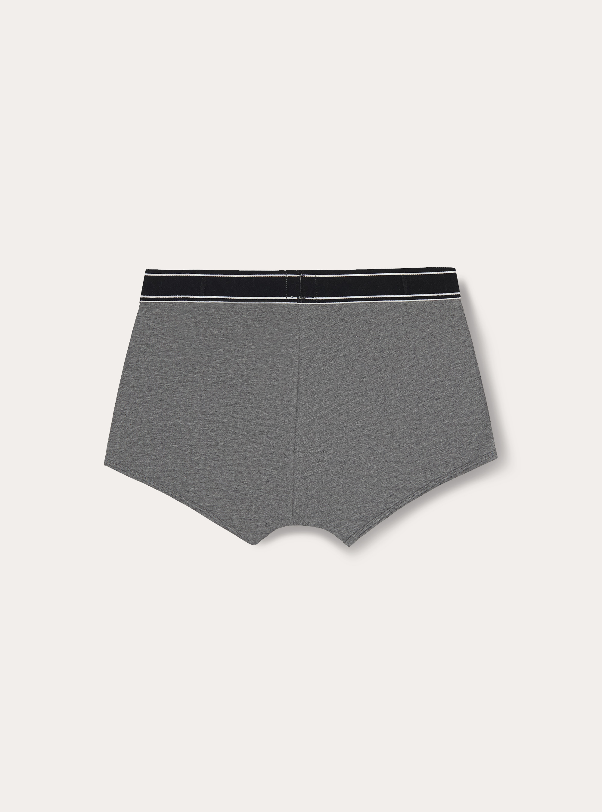 Boxer in cotone elasticizzato con logo, MGY2 GREY MEL MEDIUM