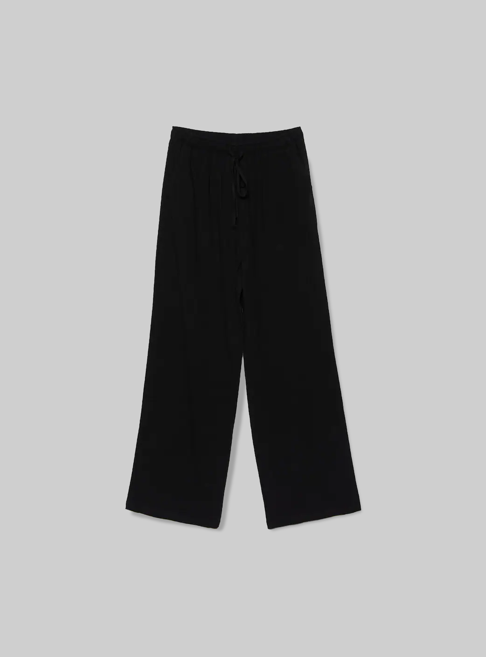 Pantaloni palazzo con coulisse, BK1 BLACK