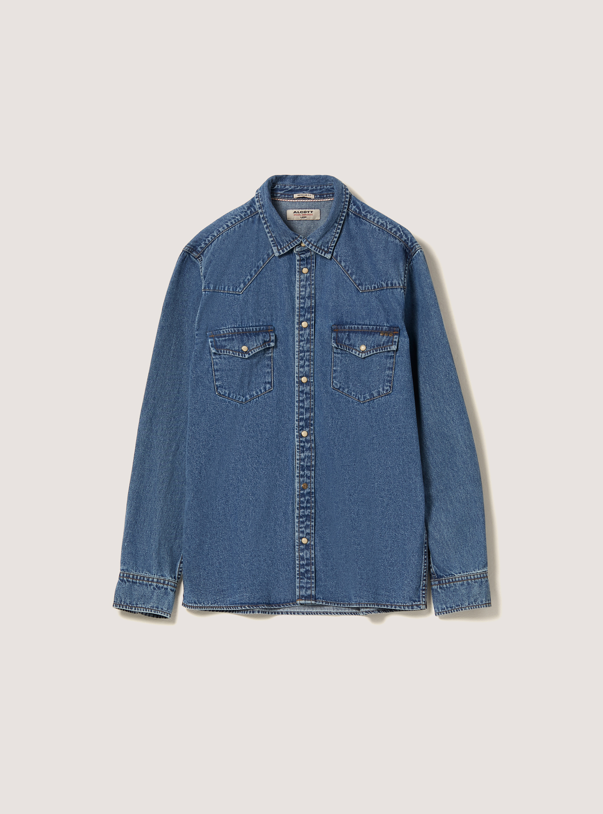 Camisa vaquera, D005 LIGHT BLUE