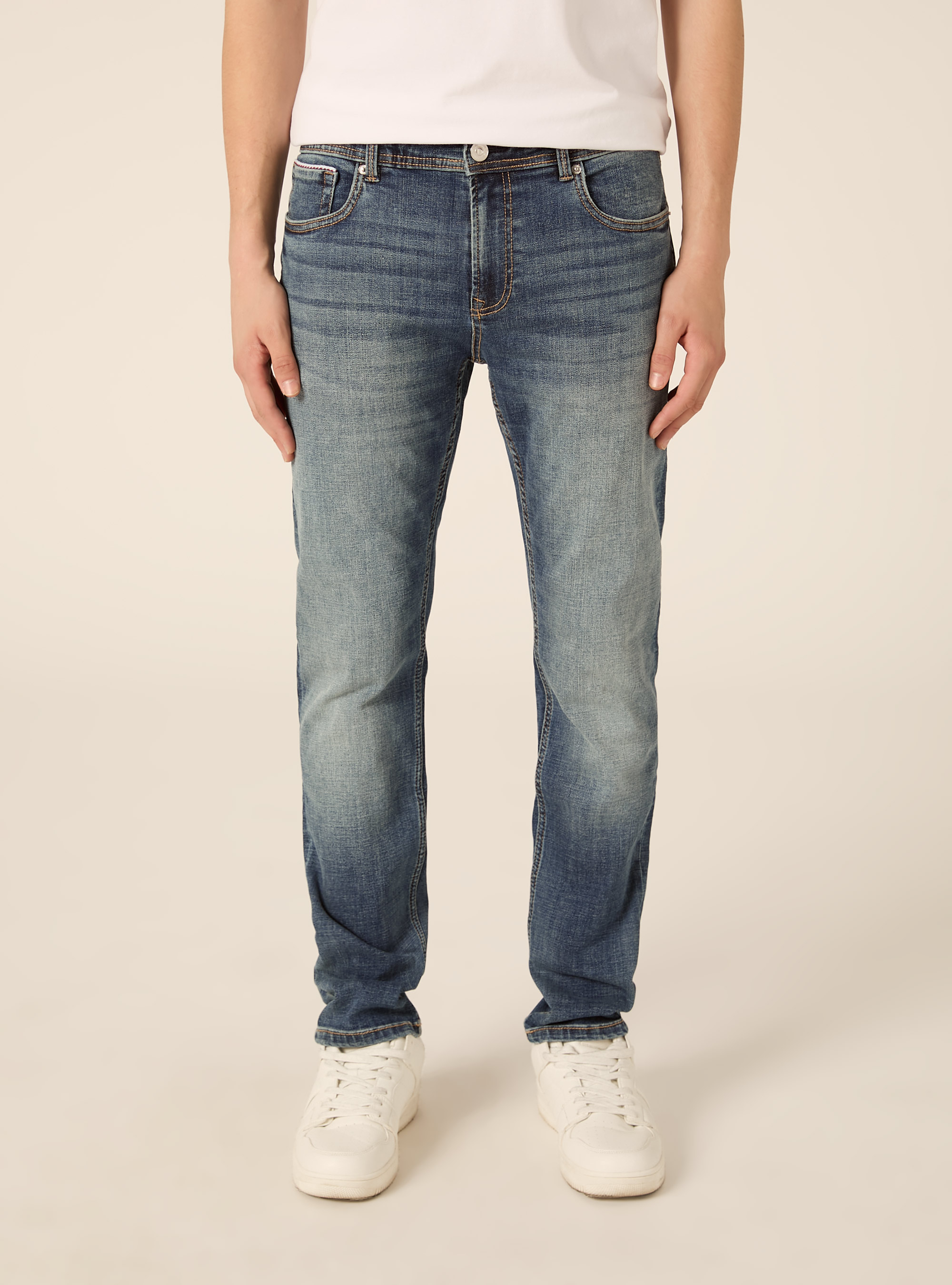 Jeans skinny fit, D002 MEDIUM DARK BLUE